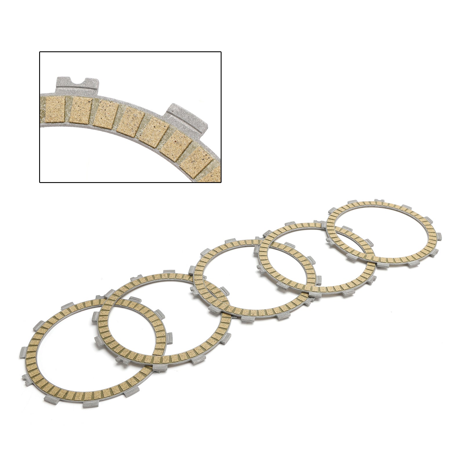 Clutch Friction Plate Kit Set fit for Kawasaki ER250 EX250 2013-2014 13088-0558