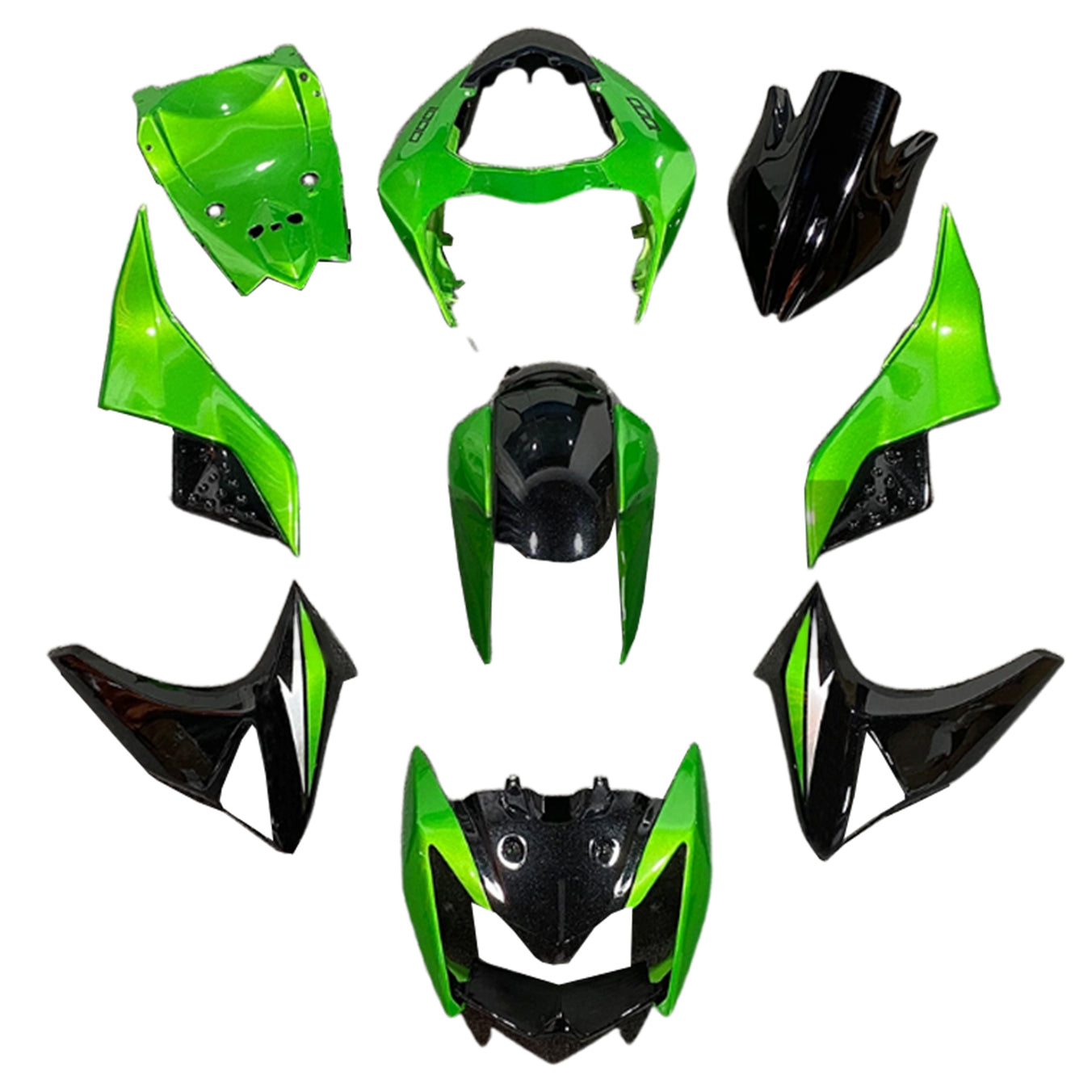 2007-2009 KAWASAKI Z1000 injektionsmässa kit Bodywork Plastic ABS