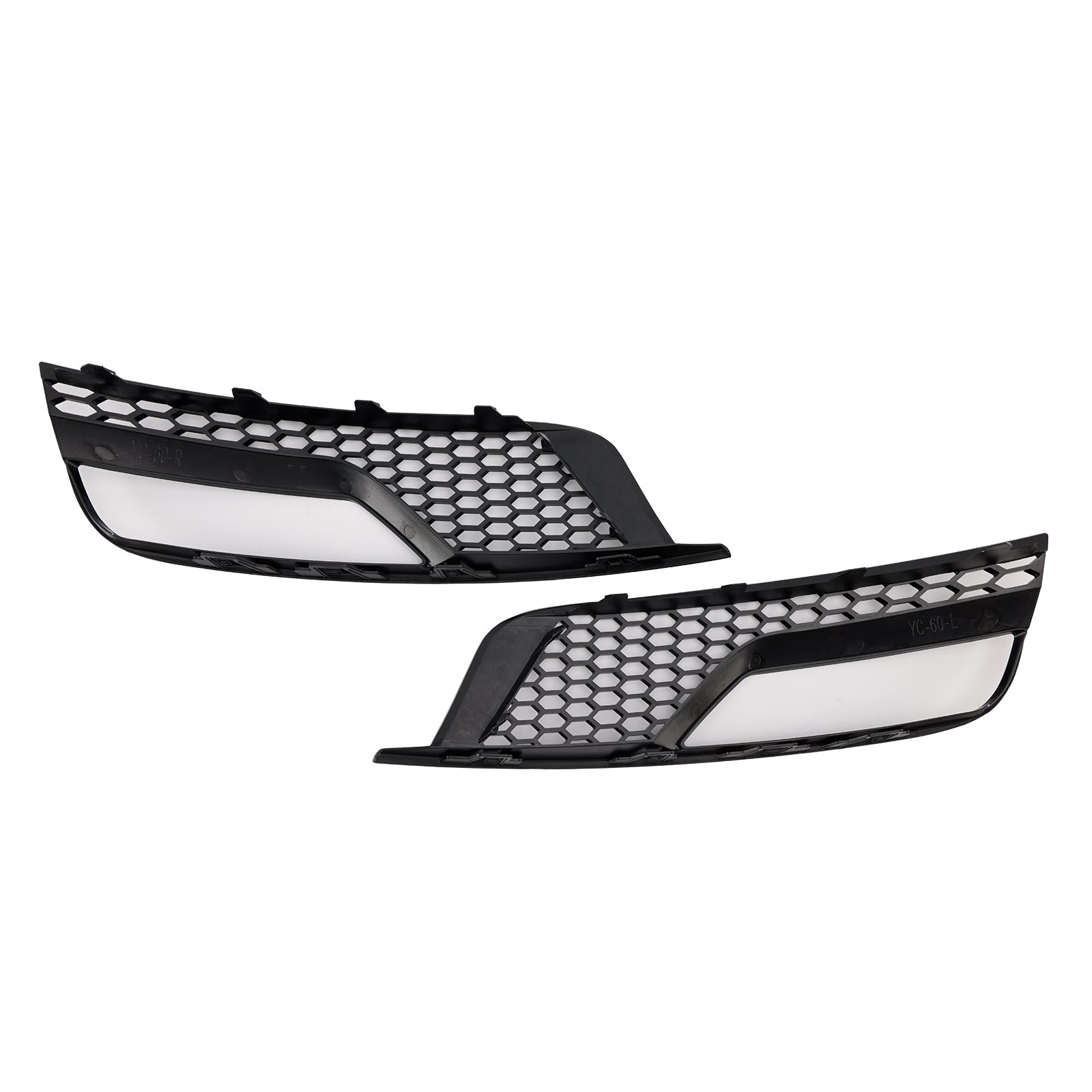 2013-2016 Audi A3 8V Sedan Gloss Black Front Fog Light Grill Covers