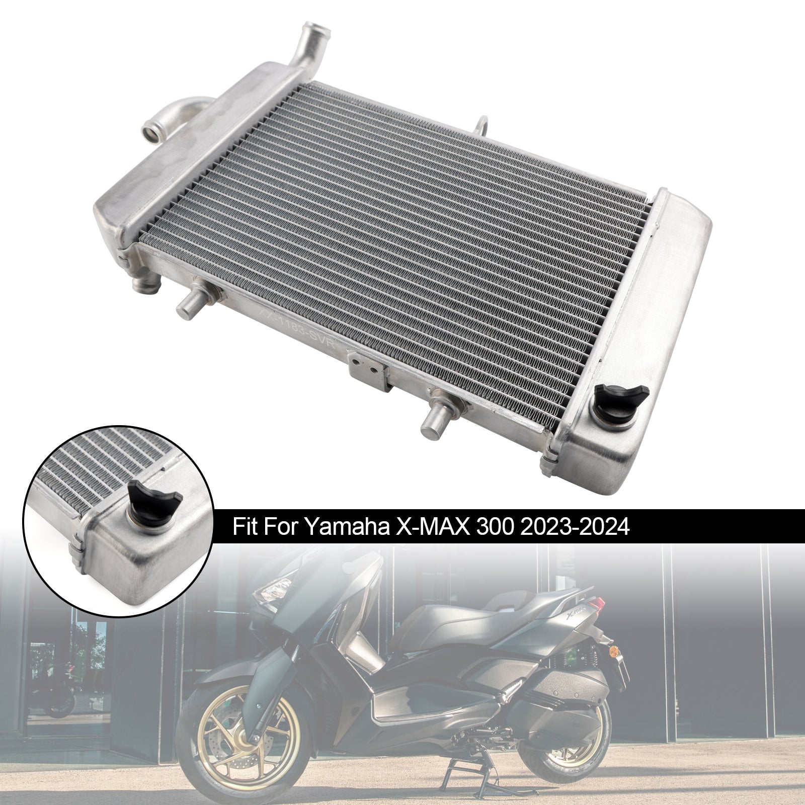 2023-2024 Yamaha X-Max 300 Xmax Radiator kjølemotor kjøler
