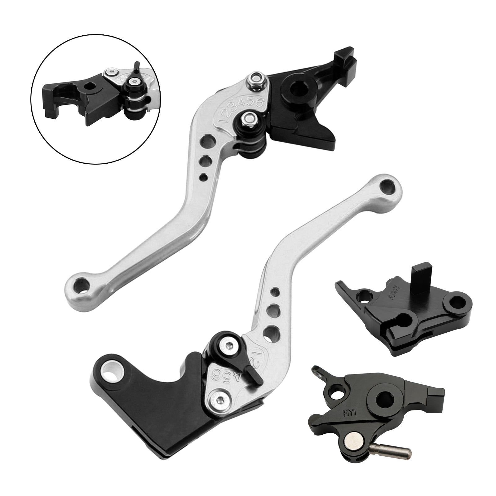 Ny kort kopplingsbromsspak Fit för CFMOTO 400NK 650NK 650MT 650GT 2020-21