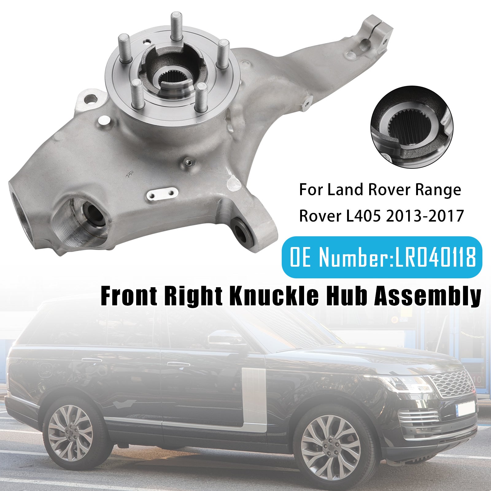 Front Right Knuckle Hub Assembly LR040118 For Range Rover L405 2013-2017