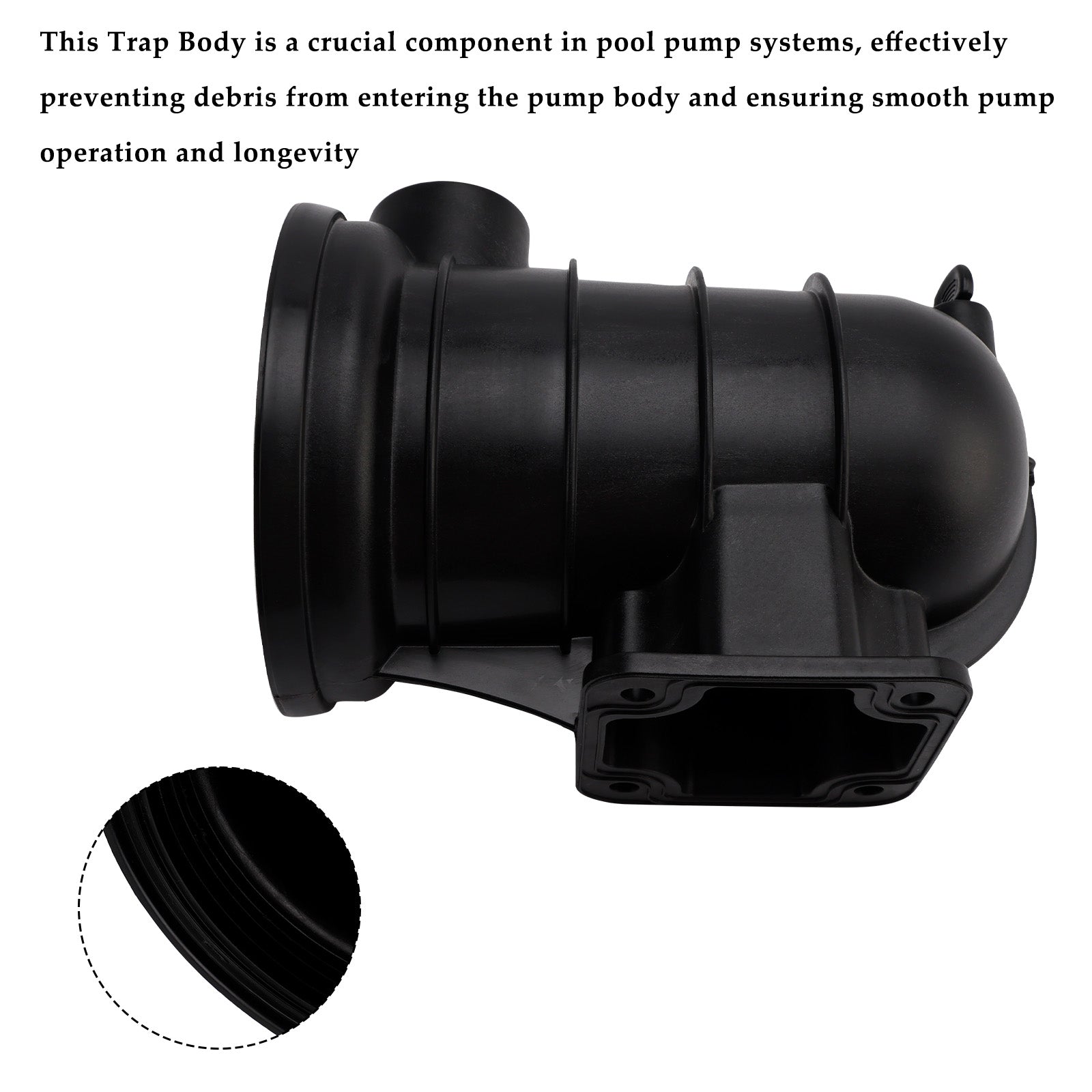 PKG 115-5" Trap C153-53P1Z Trap Body for Pentair Sta-Rite DuraGlas