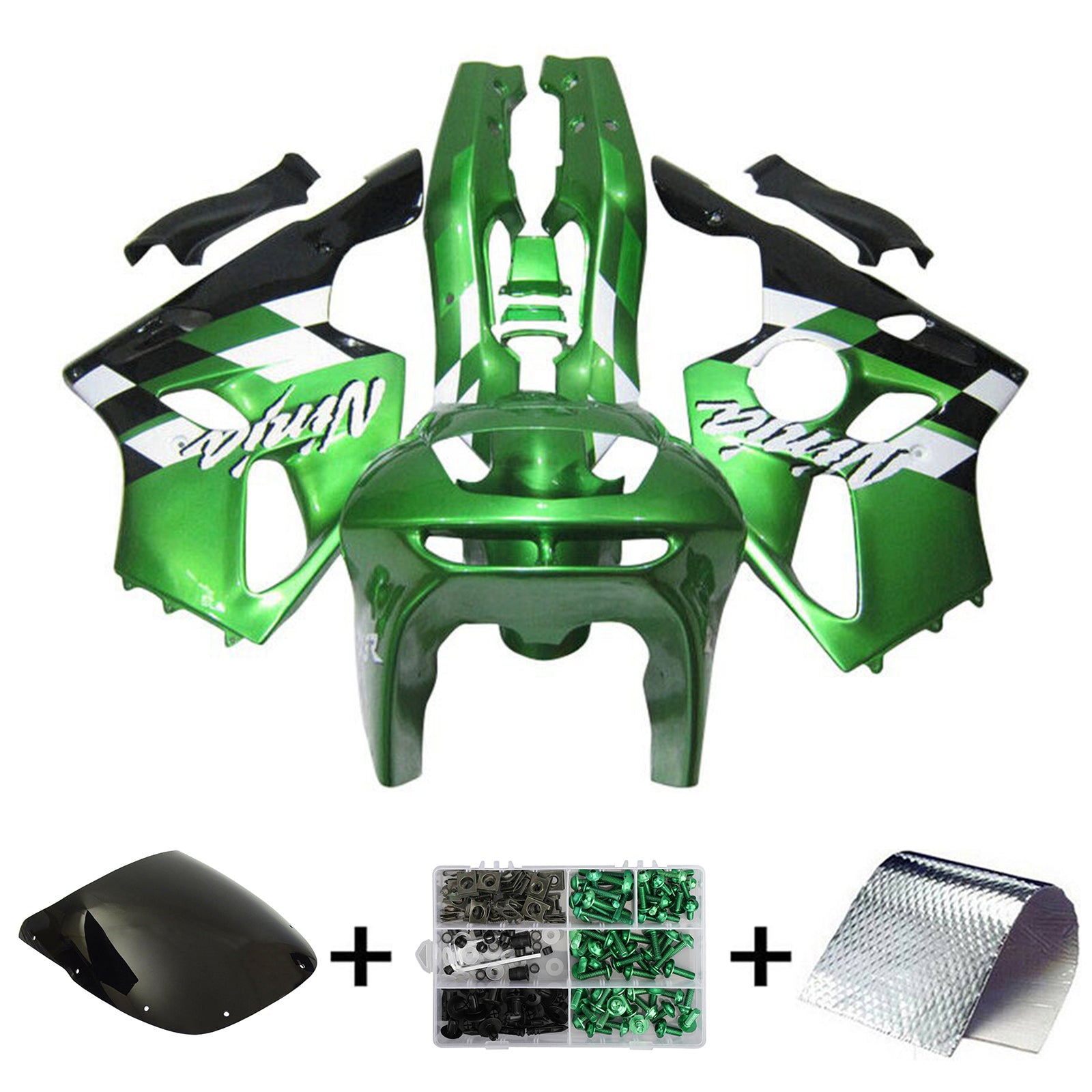 1994-1997 KAWASAKI ZX-6R Injektionsmässa kit Bodywork Plastic ABS