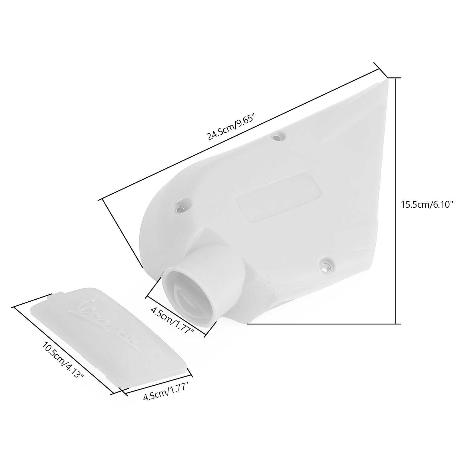 Vespa Sprint Primavera 150 Motorbeschermer Versnellingsbak Transmissiekap Wit