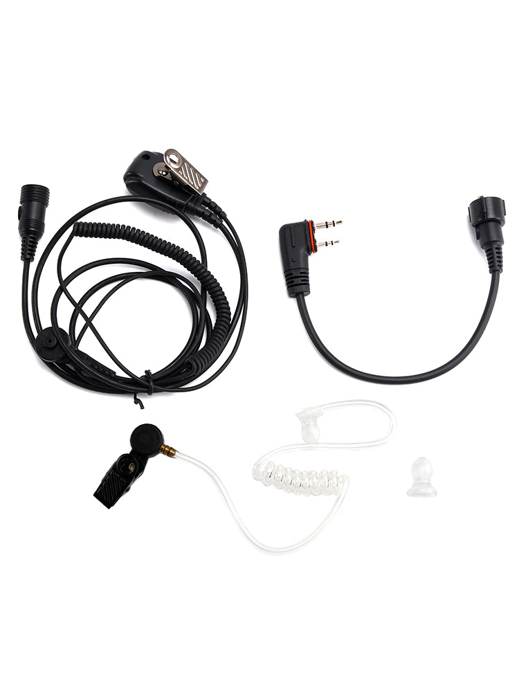 Écouteurs intra-auriculaires à Tube d'air Transparent 102B, avec ligne A24, pour ICOM A25CE A25N A24