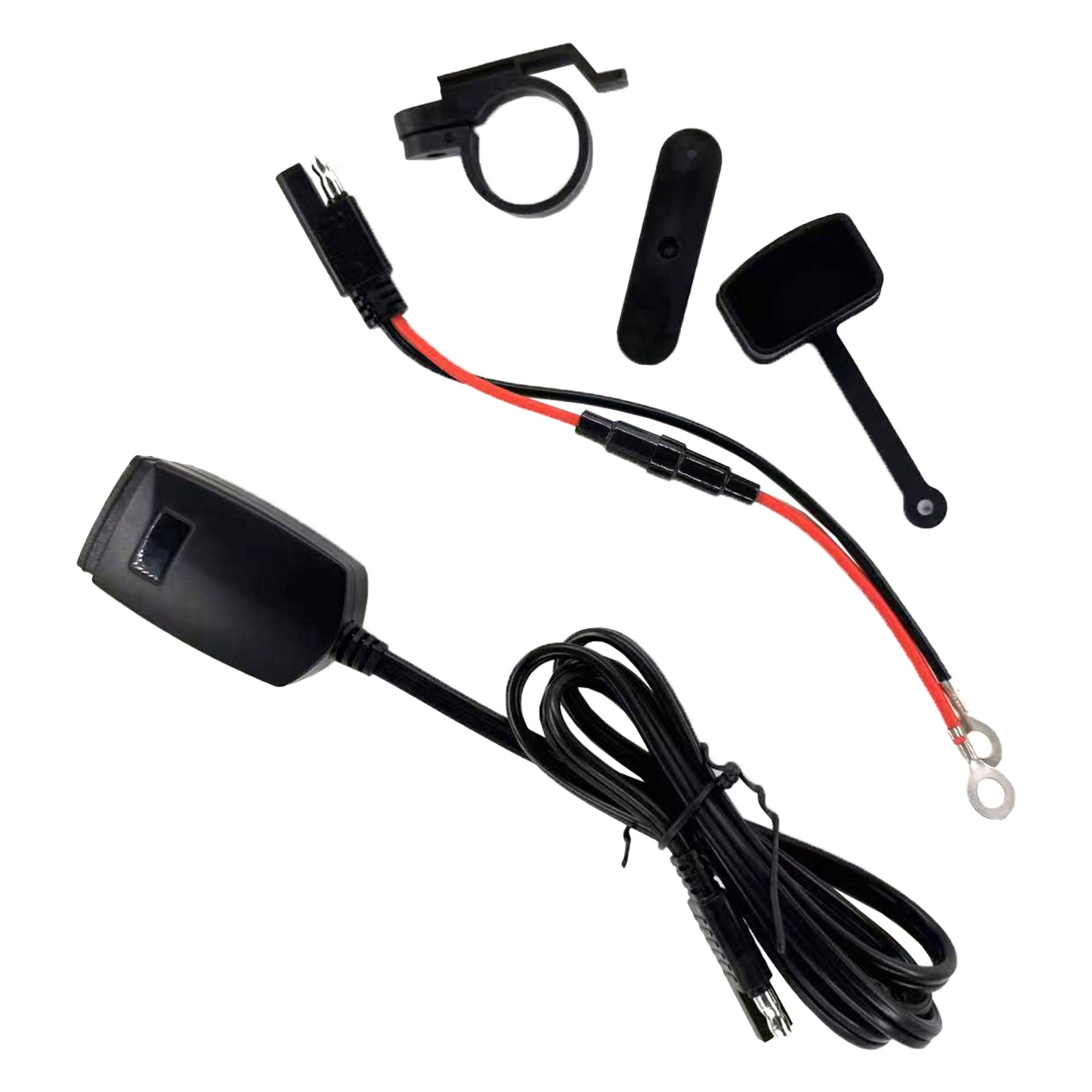 MOTORCYCLE USB SUPER FAST LARGARELEGEBAR HOLDER PD+QC3.0 TPYE-C Power Adapter