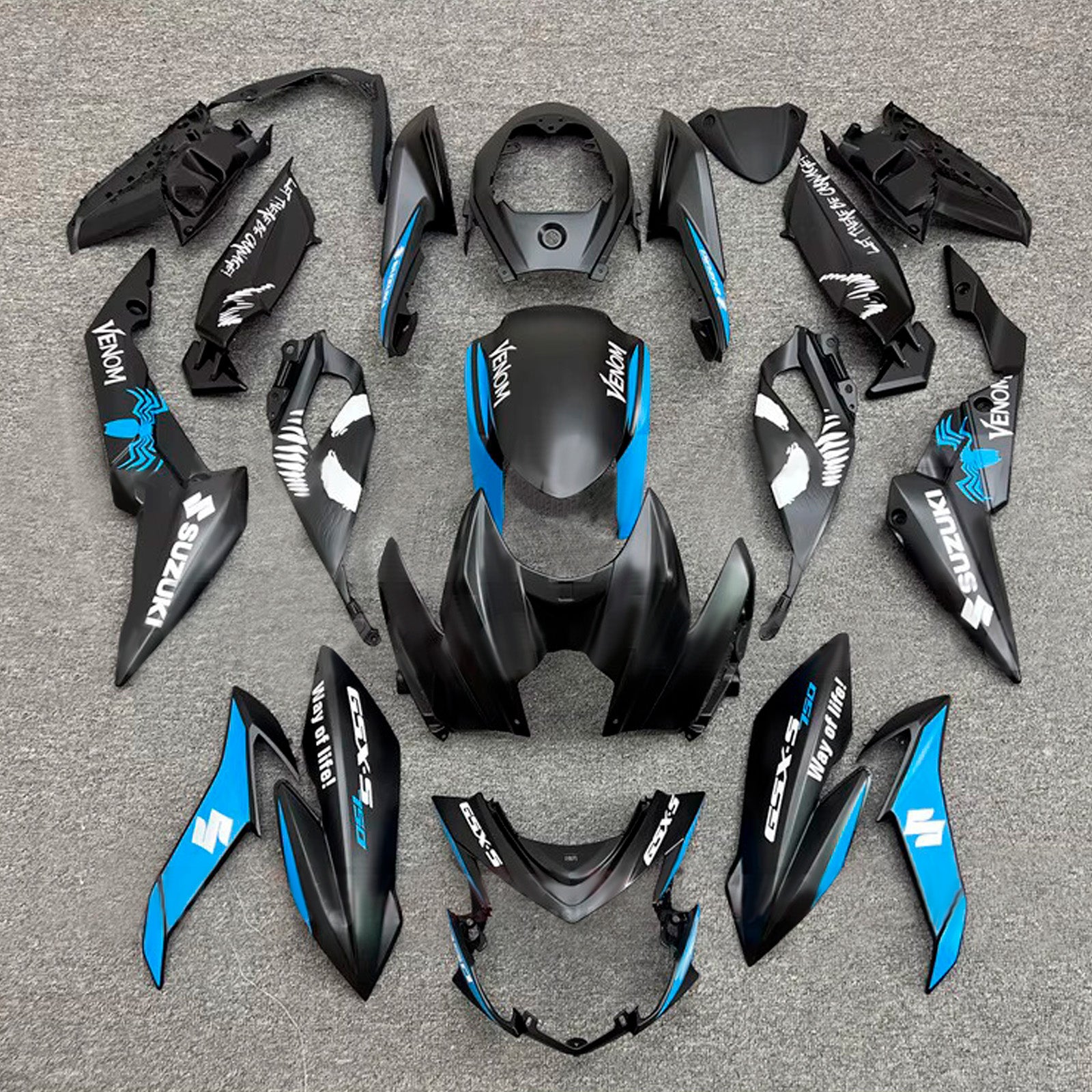 Injection Fairing Kit Bodywork Plastic ABS For Suzuki GSX-S 750 2017-2022