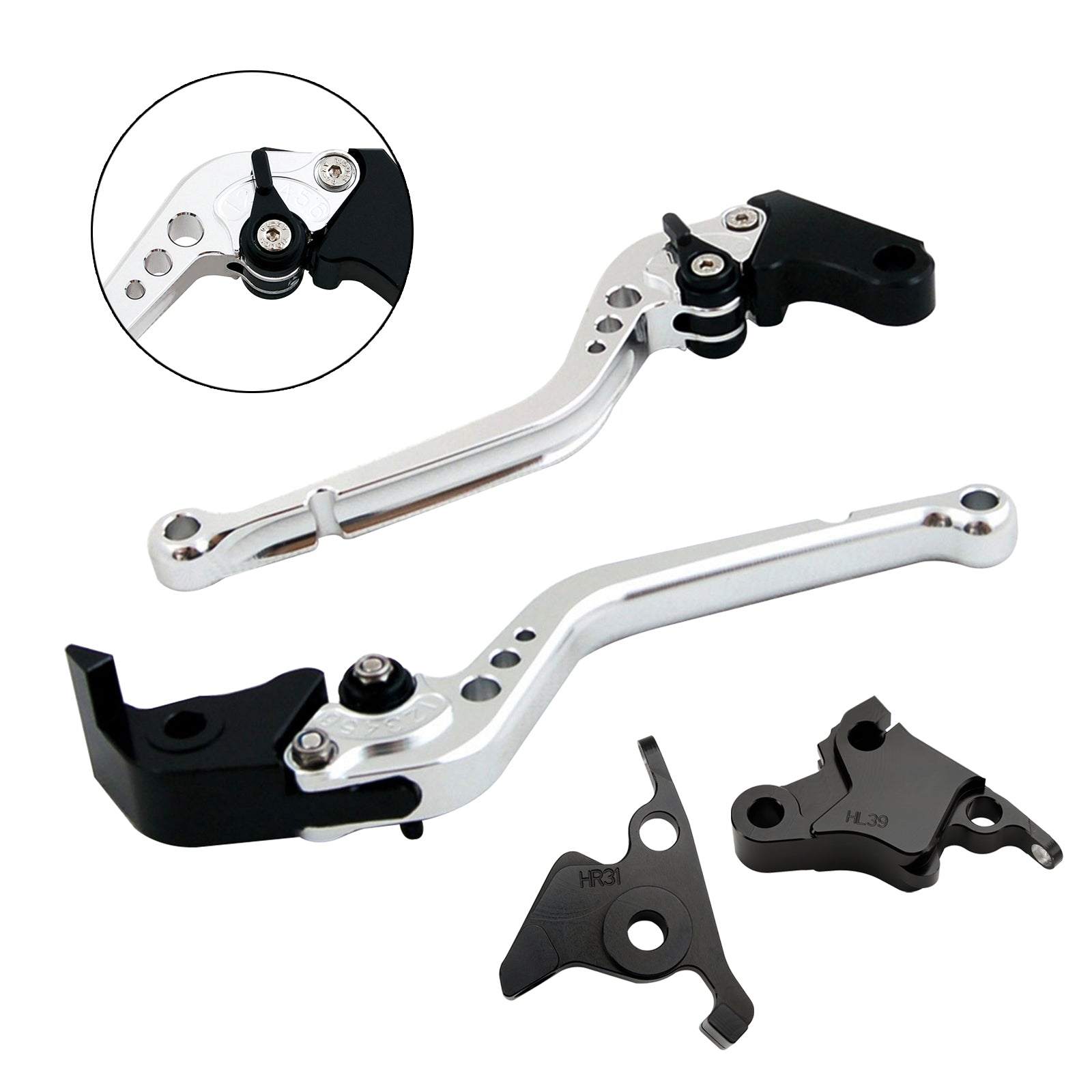 Palanca de freno de embrague larga apta para CFMOTO 450SS 450SR 21-23 450NK 23-24