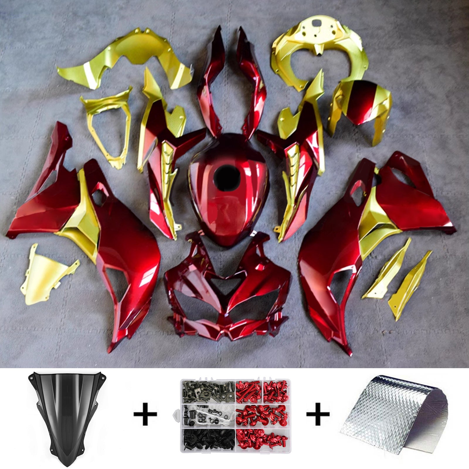 2019-2025 Kawasaki Ninja ZX-25R Amotopart Injection Fairing Kit Bodywork ABS #104