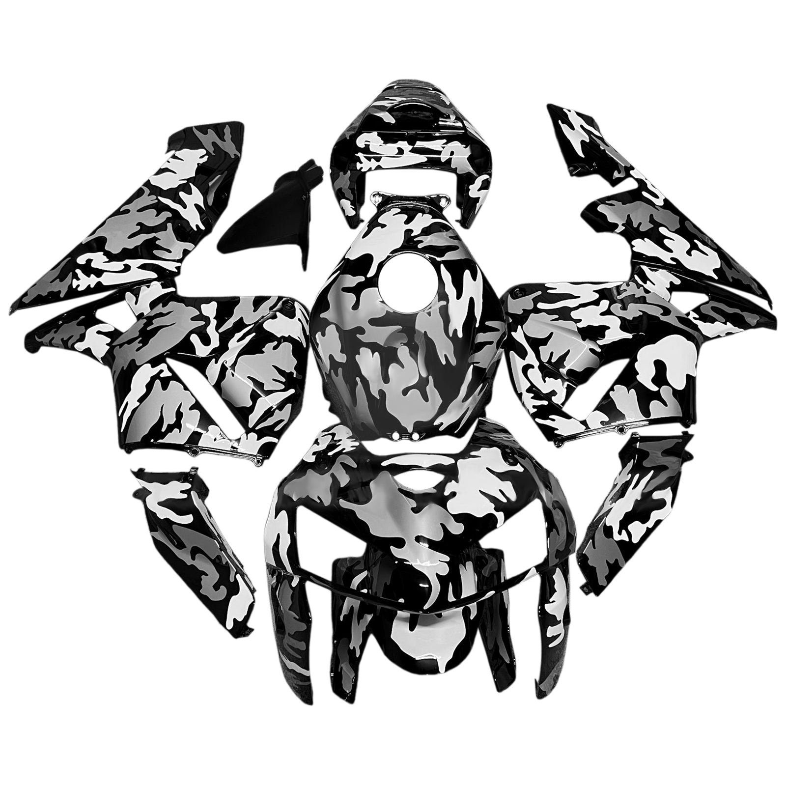 Injektionsmässa Kit Bodywork Plastic ABS för Honda CBR600RR 2005-2006 F5