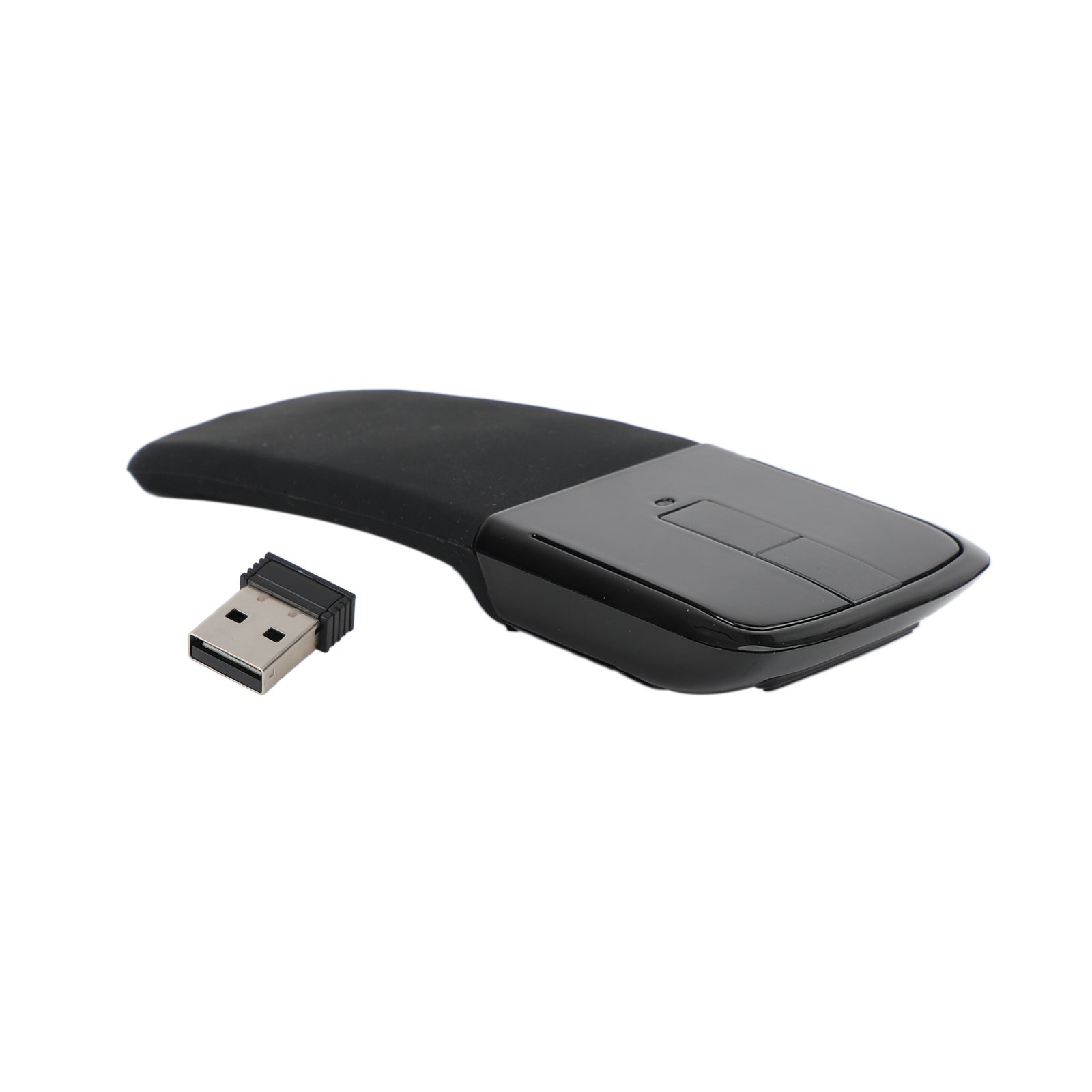 Trådlös mus med USB Mini Folding Mouse 2,4 GHz ARC Optical Touch Möss svart
