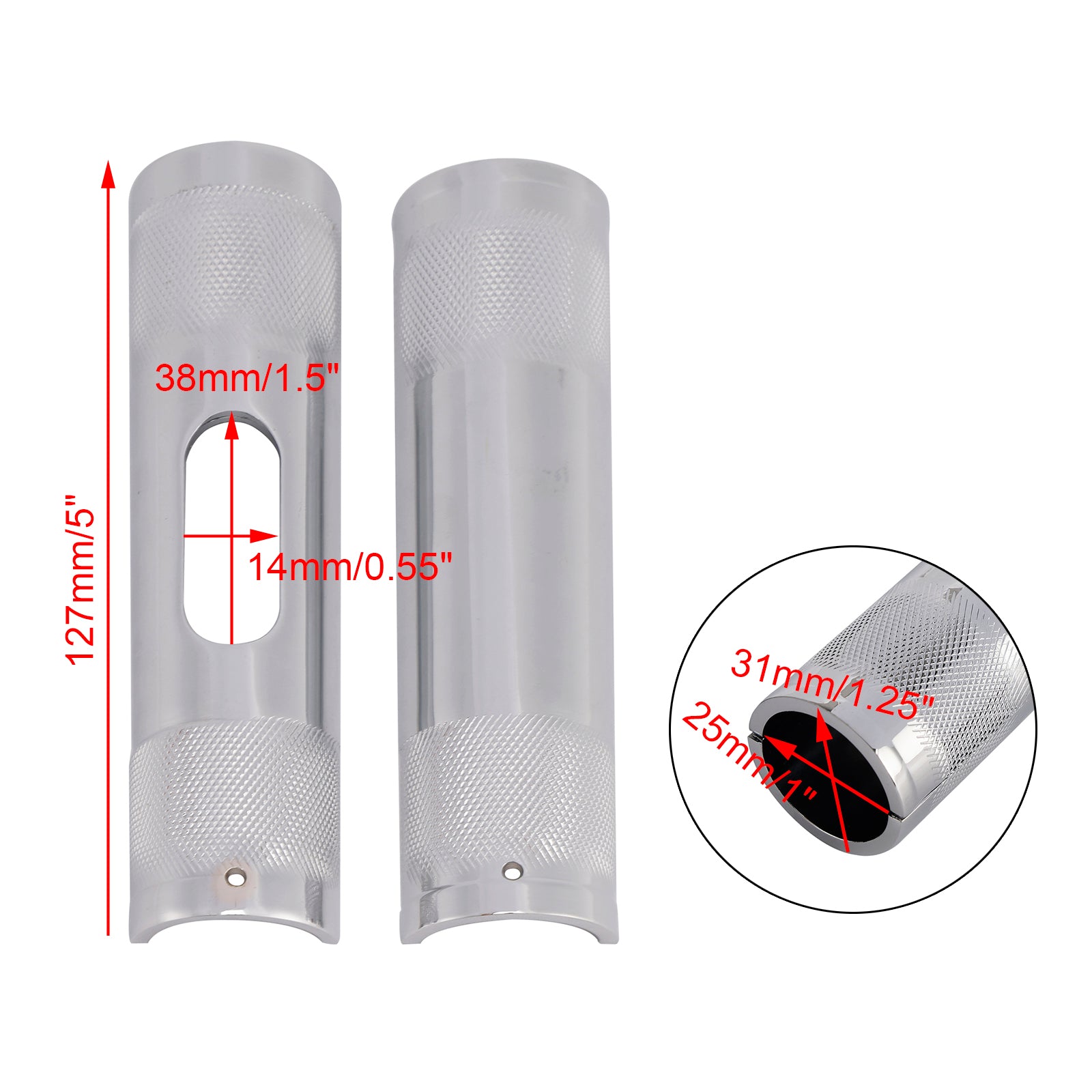 1-1.25" Diameter Rising Handlebar Adapter Chrome For Dyna Road Glide Road Kingw