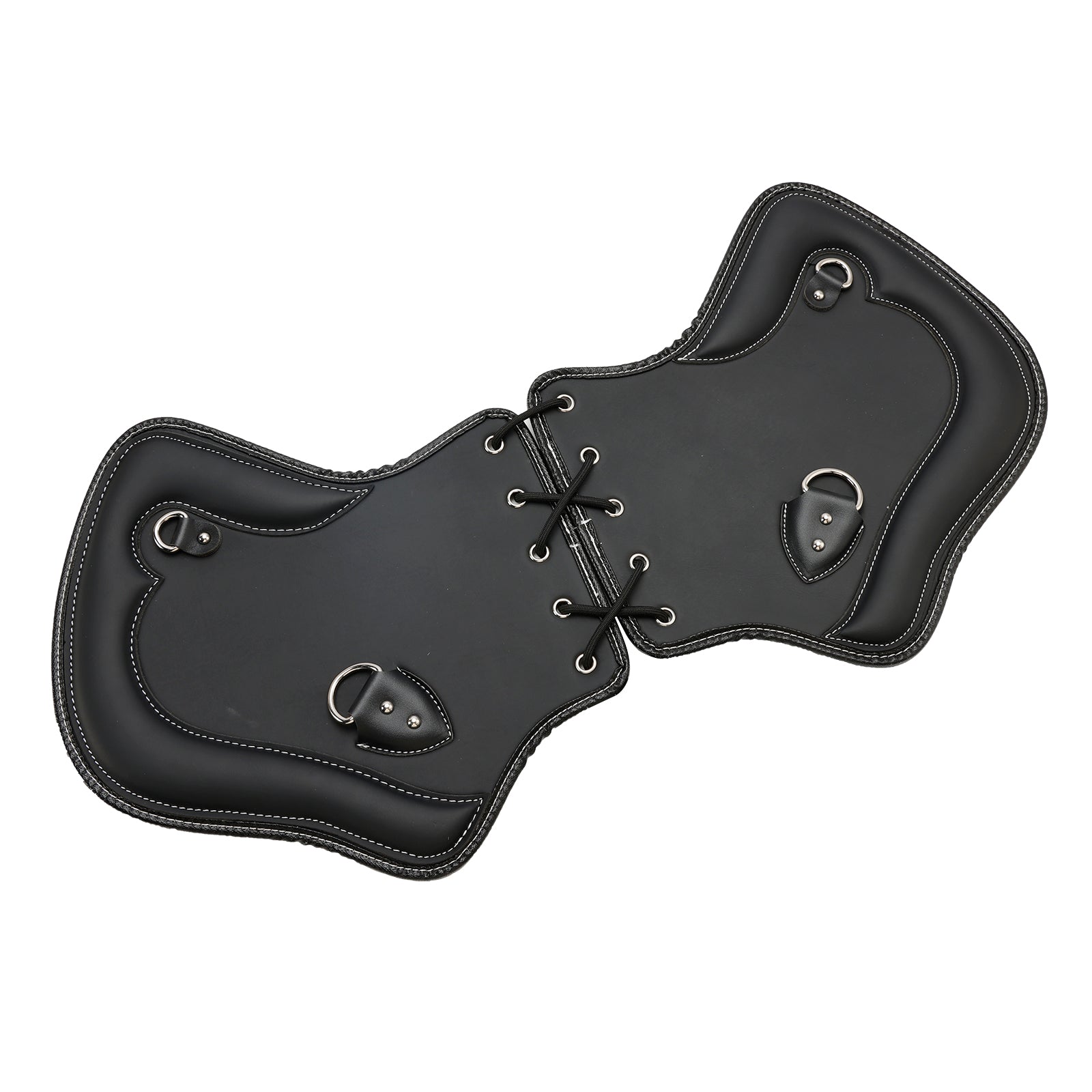 1985-2017 Touring-, Softail-, Dyna- of Sportster-fietsenpaar Cnc-hitteschildzadelbeschermer Zwartbruin