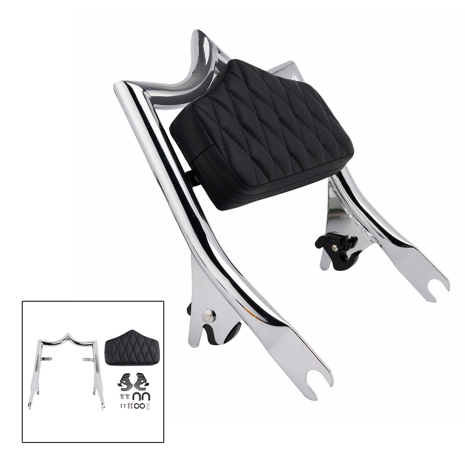 Passenger Sissy Bar Backrest for Road King FLHR 2009-2023 CVO Road Glide FLTRXSE 2018-2019
