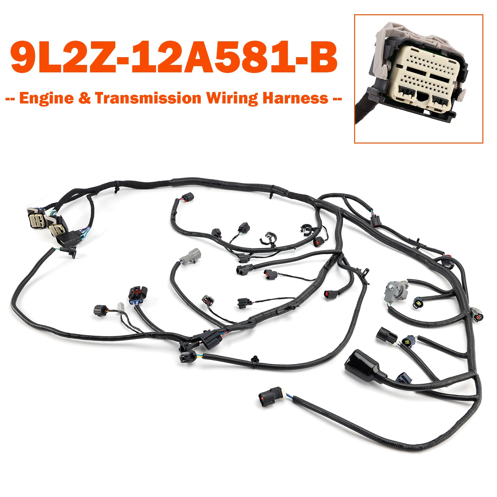 Engine & Transmission Wiring Harness 9L2Z-12A581-B for Ford Explorer 2010