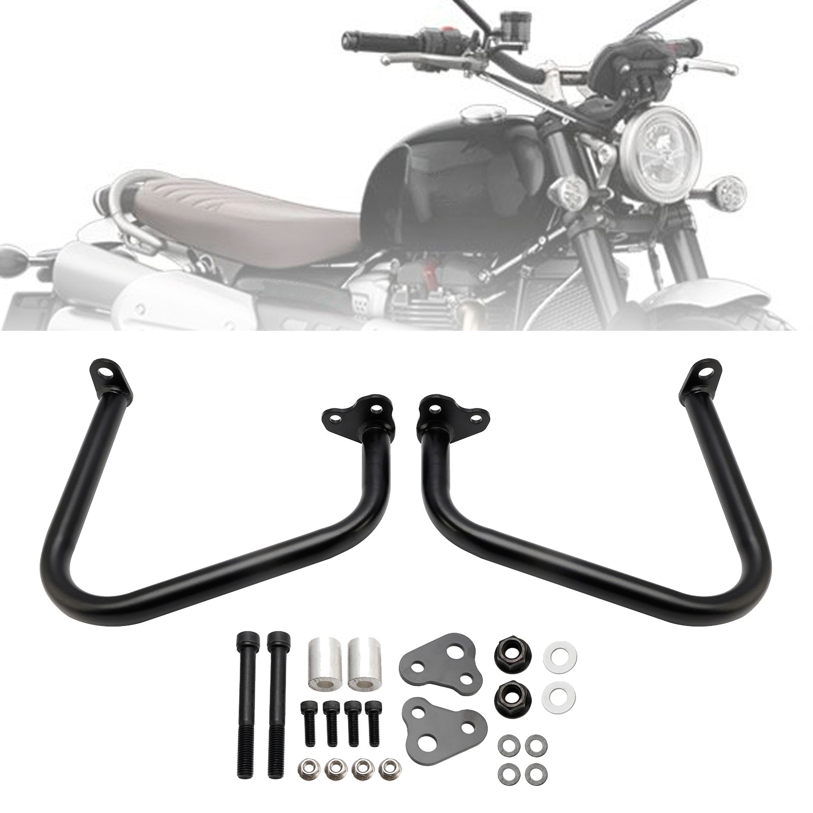 Motorvakt Crash Bar Frame Protector stötfångare för Scrambler 1200 XC XE 2021-2024