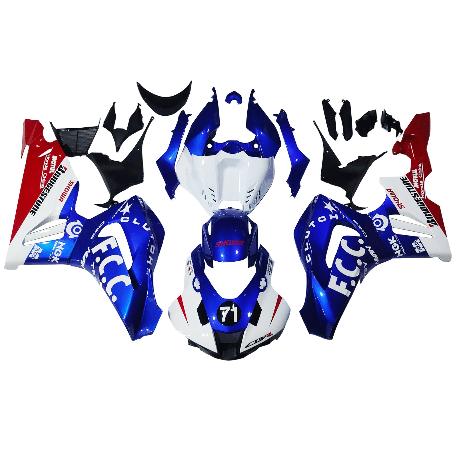 Kit de carénage d'injection Bodywork Abs en plastique pour Honda CBR1000RR-R 2020-2023