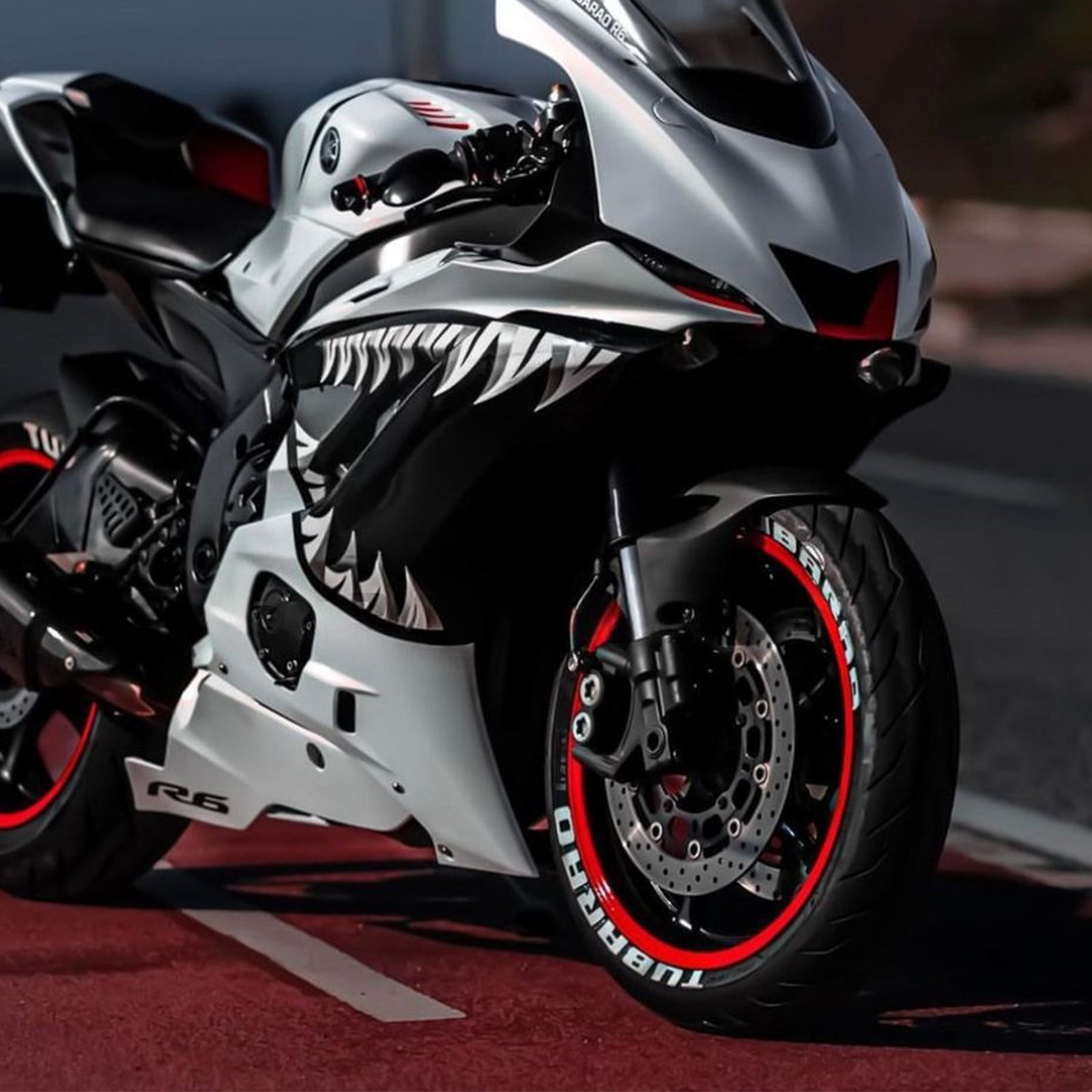 Kit de carenado de inyección, carrocería de plástico ABS apto para Yamaha YZF-R6 2017-2023