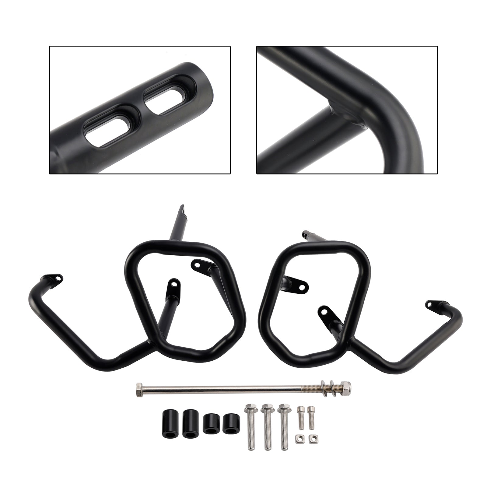 2024-2025 Triumph Scrambler 400X motorskyddsram anti-crash stötfångare = svart