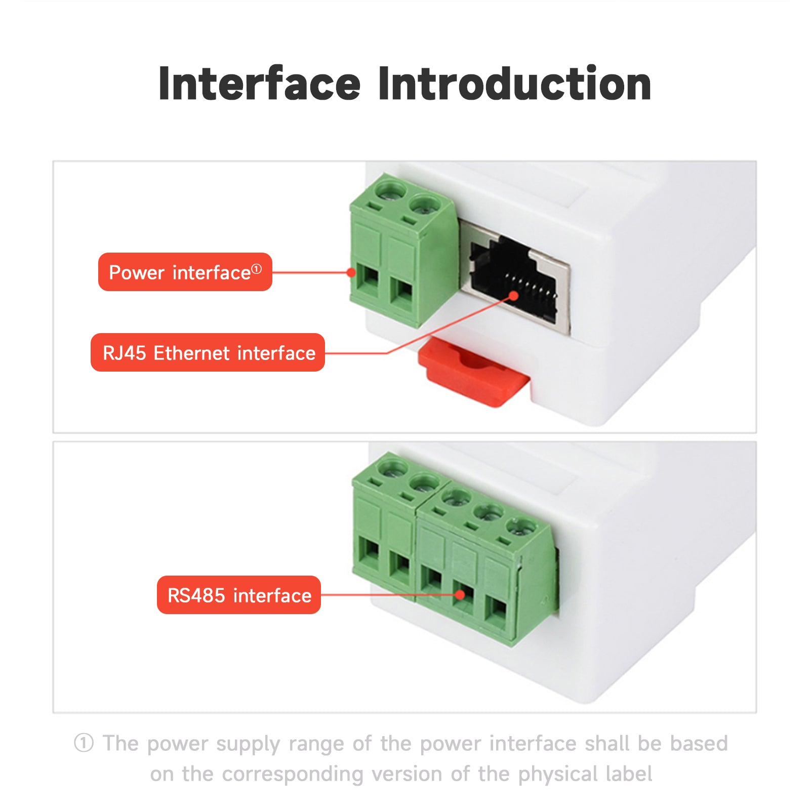 Industriell klass Rs485 till RJ45 Ethernet-modul Multi-värd till seriell portserver