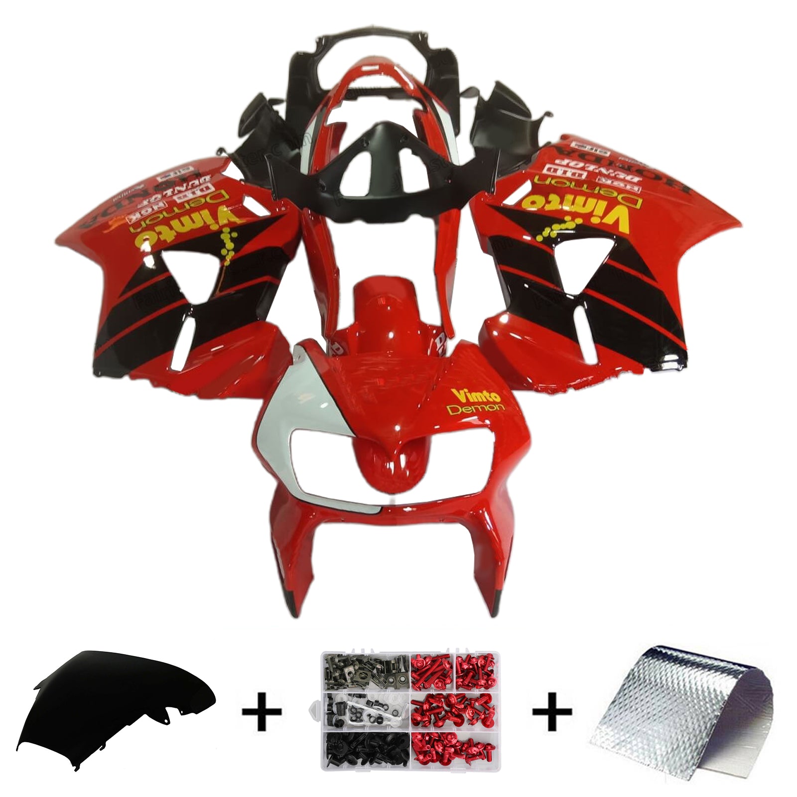 1998-2001 Honda VFR800 Injeksjon Fairing Kit Bodywork Plastic ABS