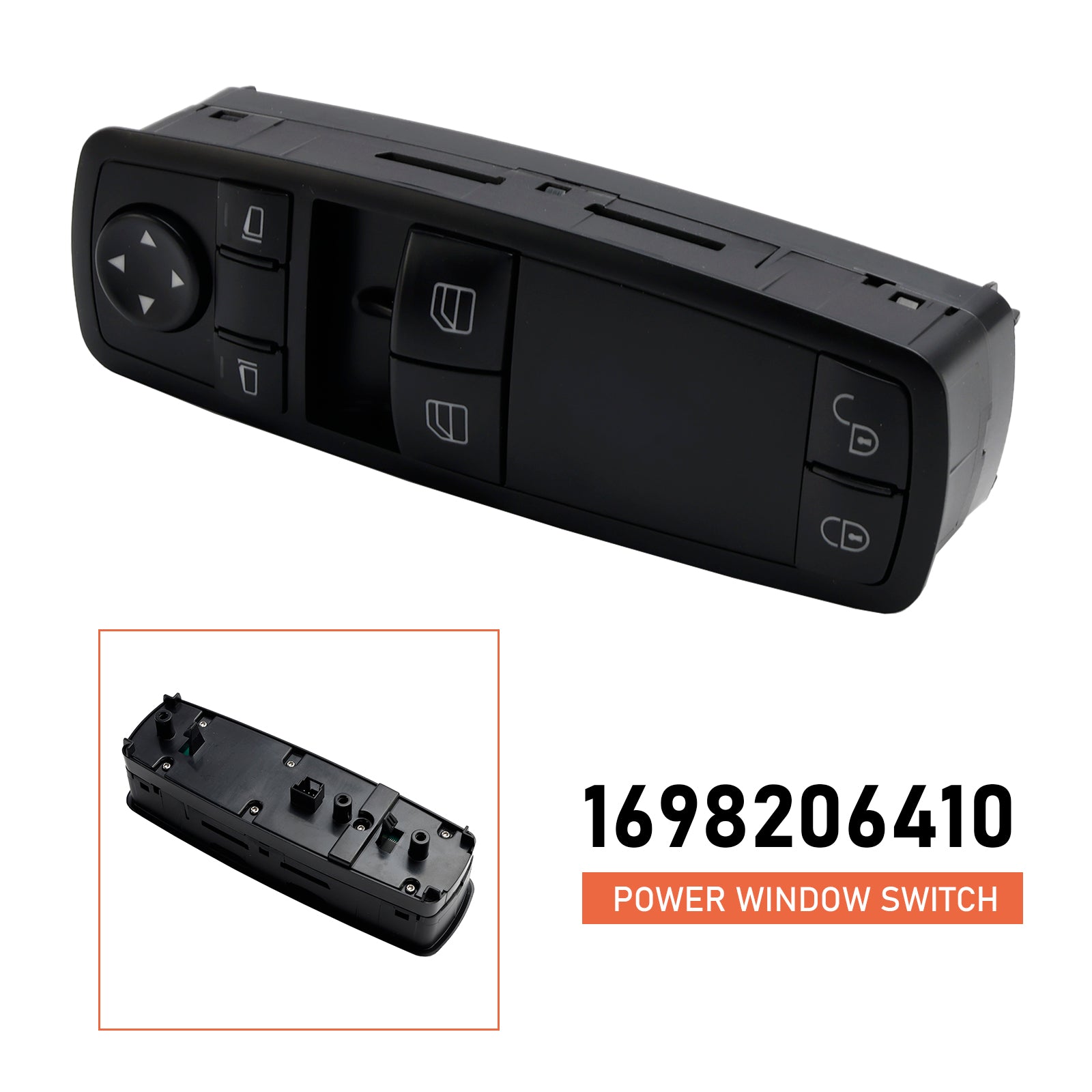Strømvindubryter Hovedkontroll 1698206410 for Benz W169 W245 A160 A180 B200
