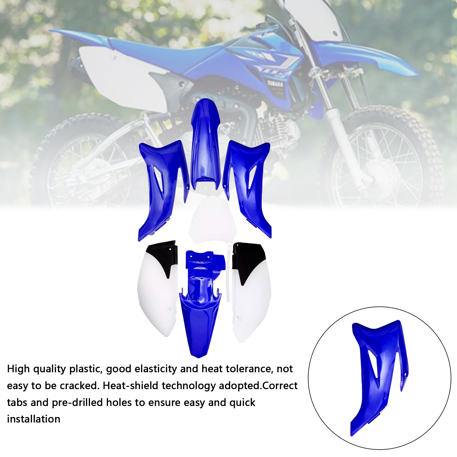 Yamaha TTR110 DIRT BIKE Body Plastic Kit Fender Fairing