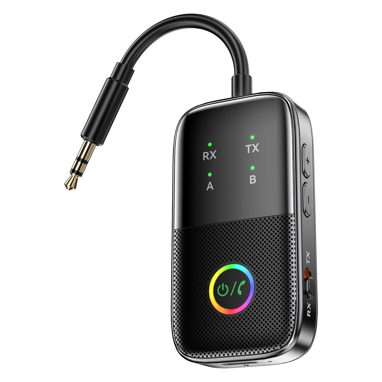 Bluetooth mottaker sender to-i-ett aux bil håndfri adapter to-to-to