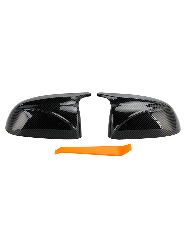 2018-2022 BMW x3/x4/ix3 2Pcs Gloss Carbon Fiber Pattern Door Wing Mirror Cover