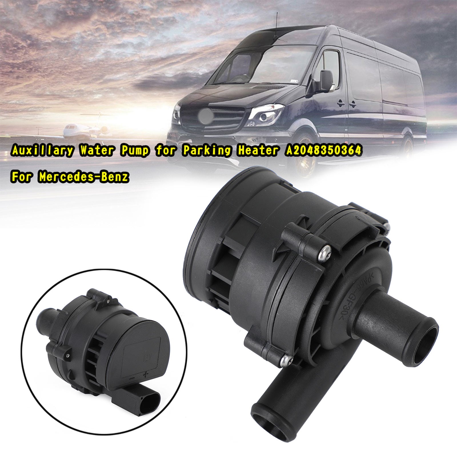 Hjelpevannpumpe for parkeringsvarmer A2048350364 for Mercedes-Benz Sprinter