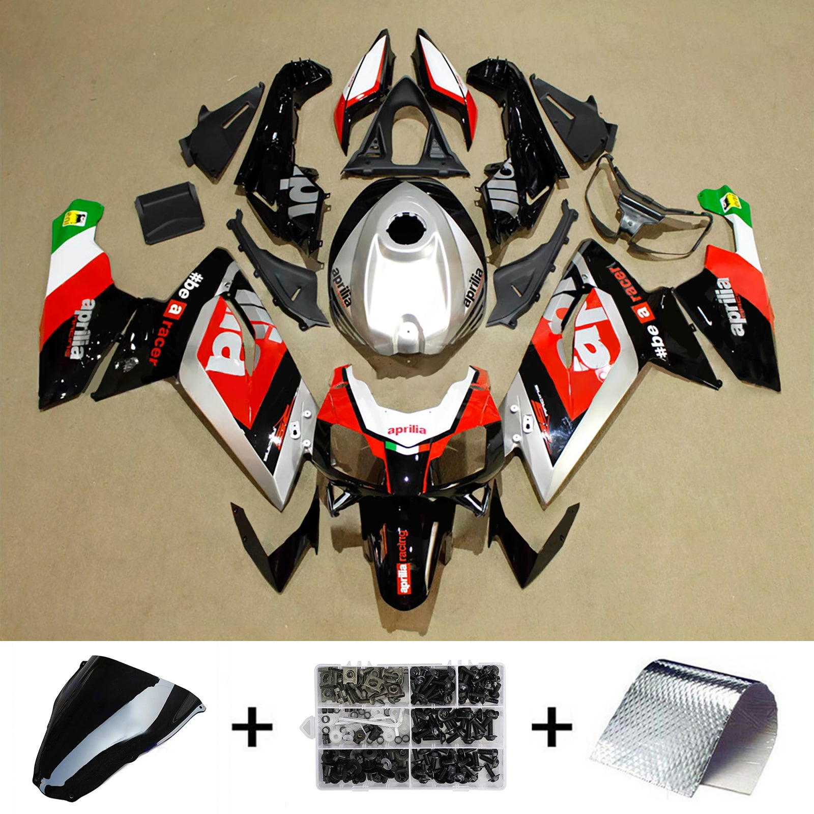 2006-2011 Aprilia Rs125 injektionsmässa kit Bodywork Plastic ABS