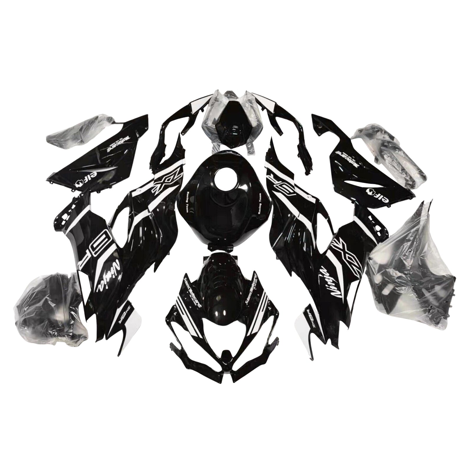 2019-2023 Kawasaki ZX6R Kit de camerage d'injection de camers de carrosserie en plastique