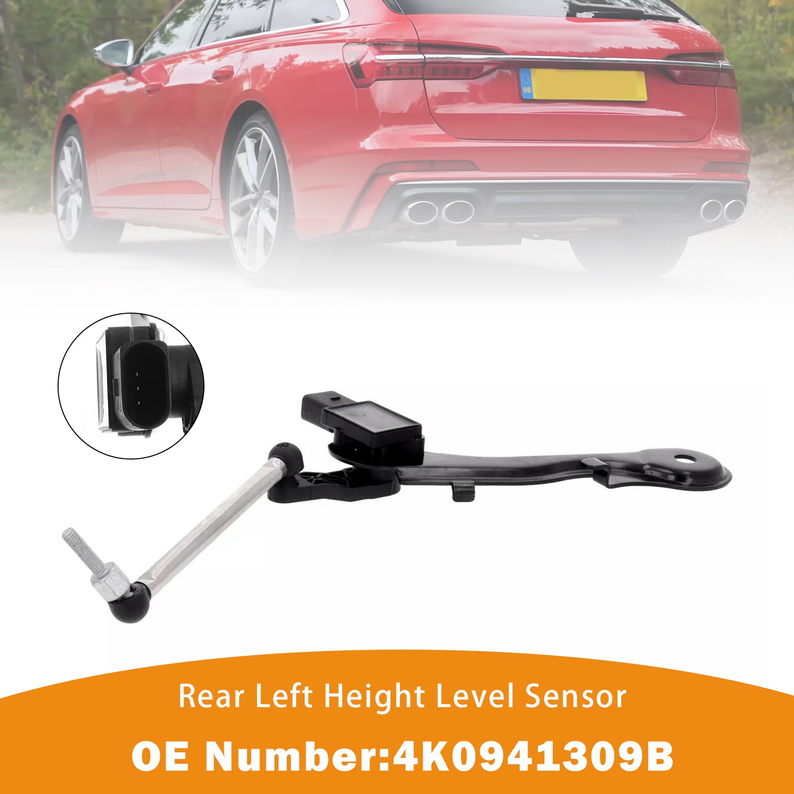 Rear Left Height Level Sensor 4K0941309B For Audi A6 C8 A7 Sportback Q5 SQ5 Quattro