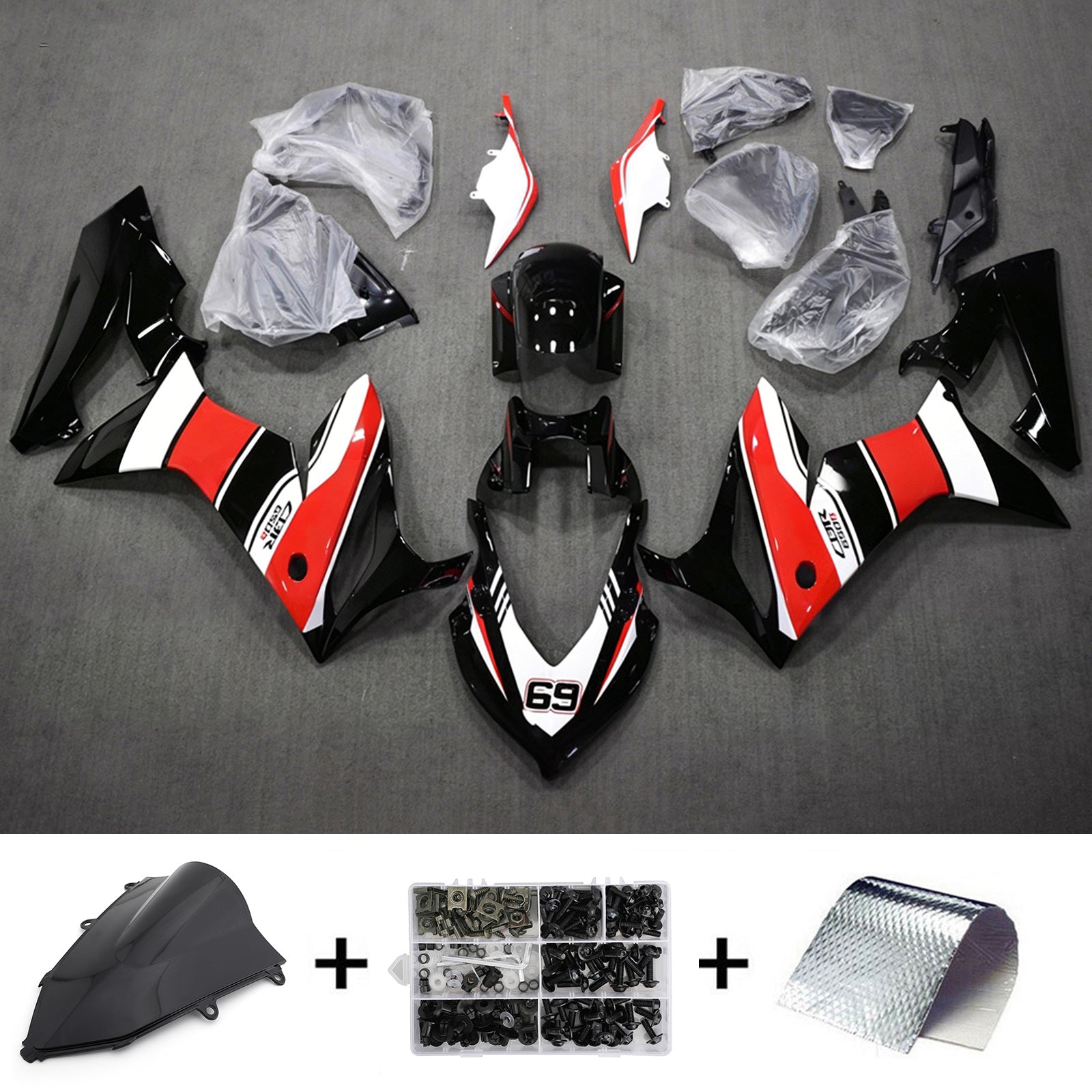 Injection Fairing Kit Bodywork Plastic ABS For Honda CBR650R 2019-2020