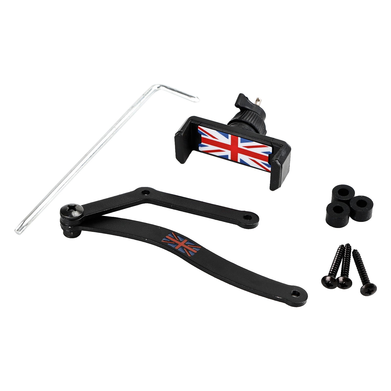 360 ° rotatie auto mobiele telefoonhouder voor Mini Cooper R50 R52 R53 rood
