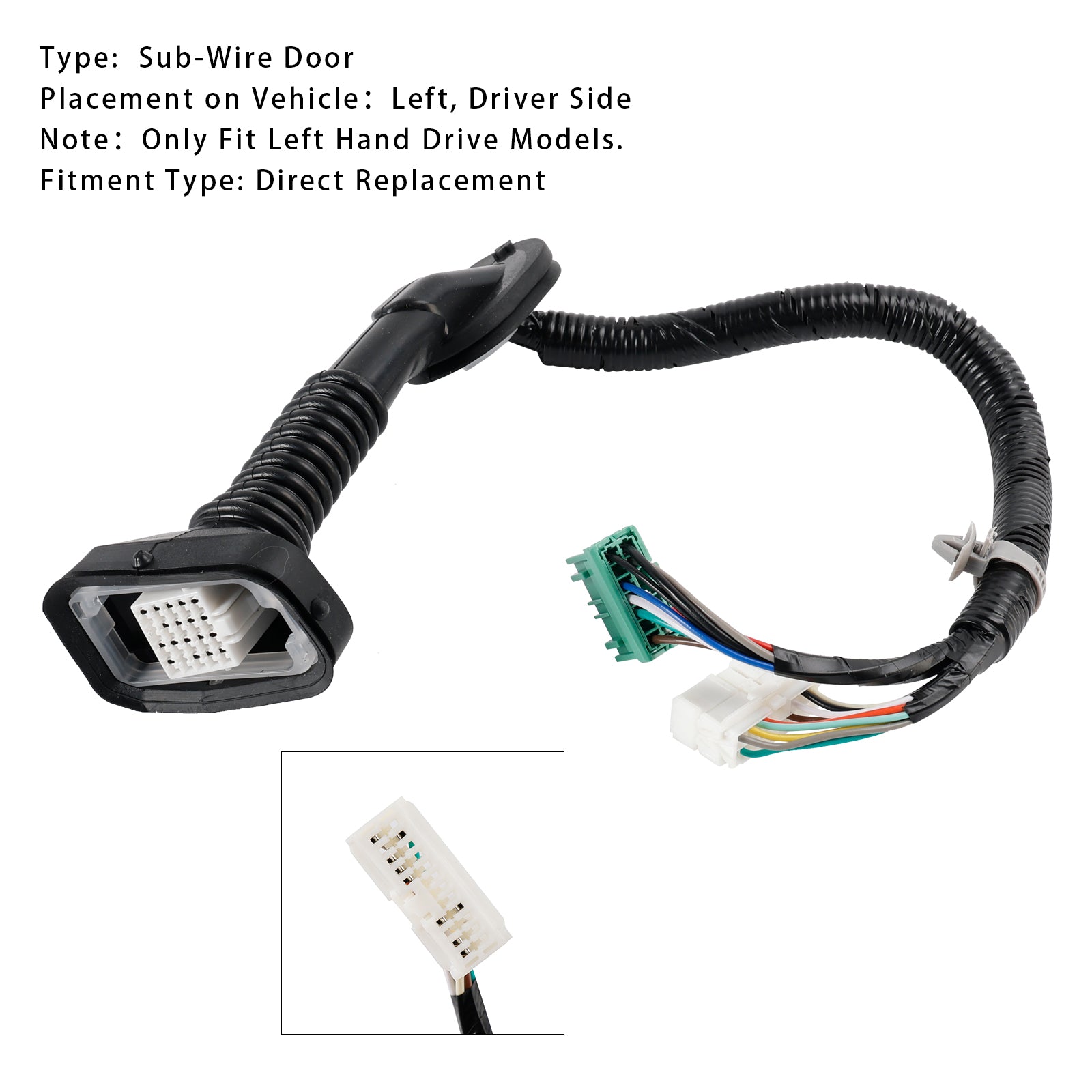 2007-2009 ACURA MDX DRIVER SIDE SUB-WIRE PORTE 32757-STX-A00