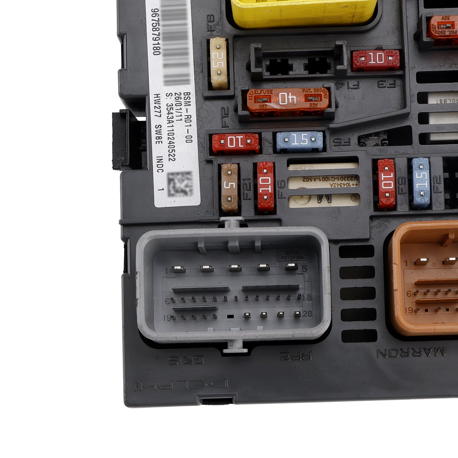 Engine Fuse Box BSM 9675879180 For Peugeot Partner Citroen Berlingo