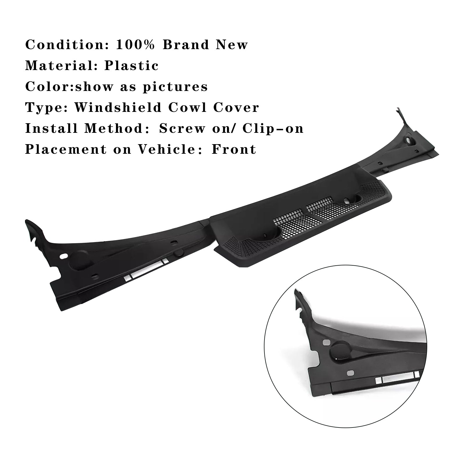 1996-1999 BMW 328is Windshield Wiper Vent Cowl Grille Panel 51711977677