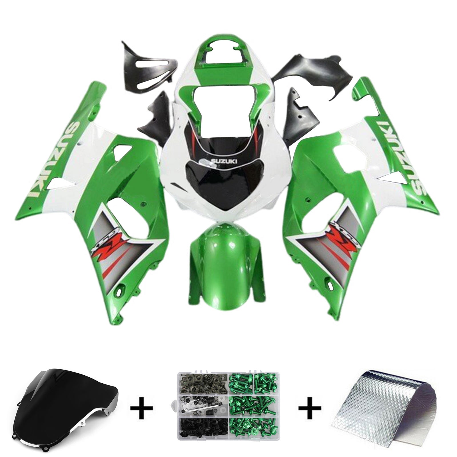 2001-2003 Suzuki GSXR600 2000-2003 GSXR750 K1 Injeksjon Fairing Kit karosseri