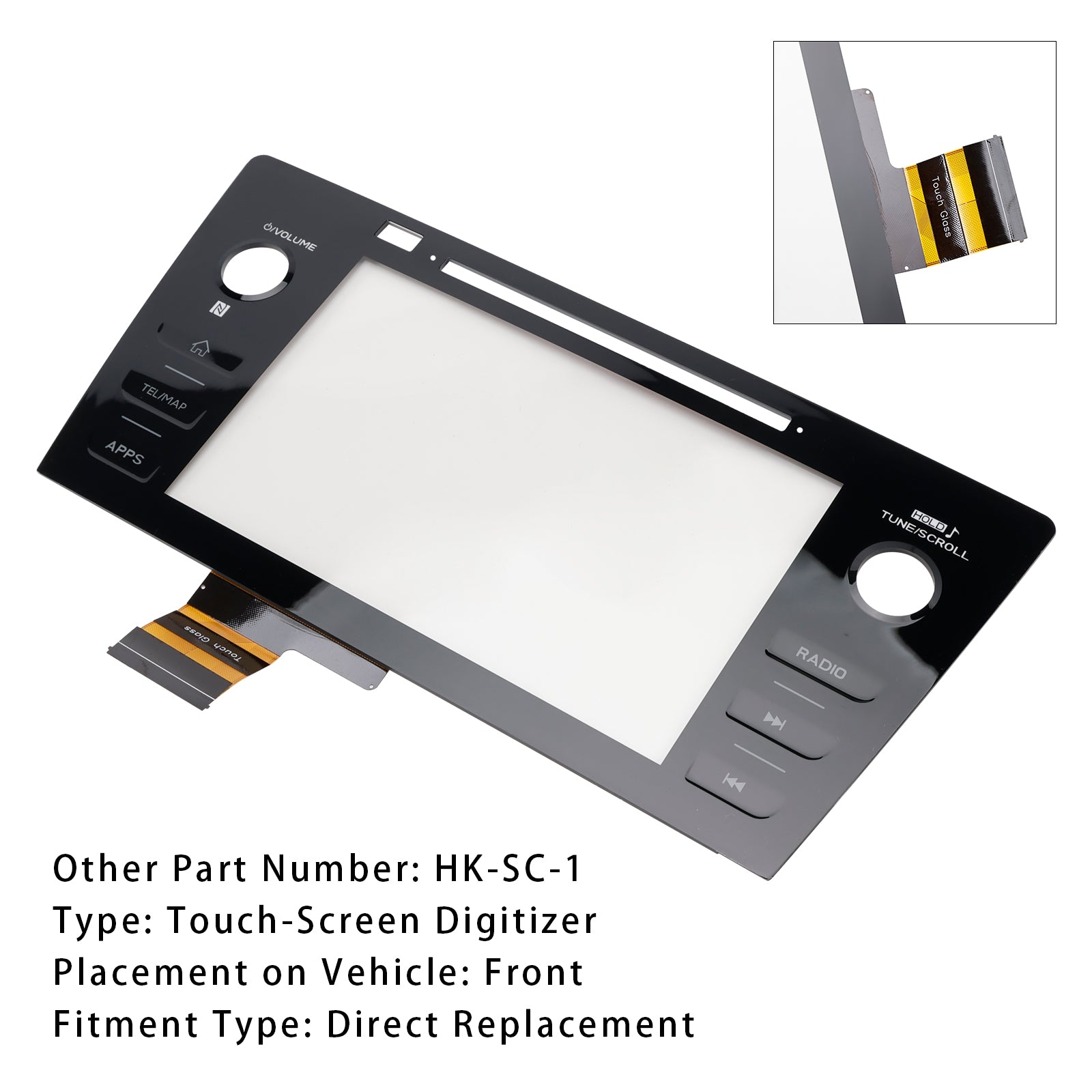 2018-2019 Subaru Legacy Outback Radio Radio Remplacement de l'écran tactile HK-SC-1