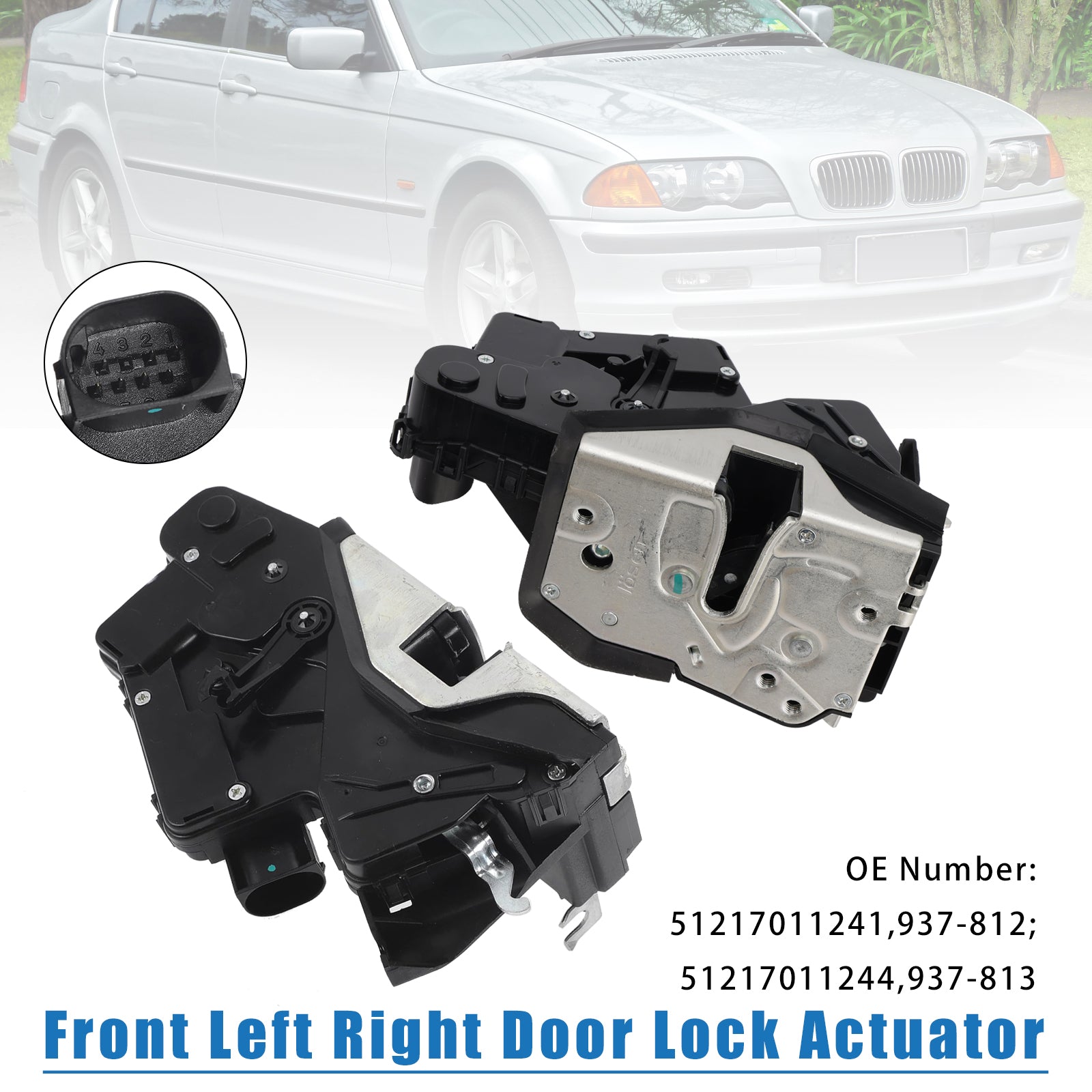2003/03-2005/02 BMW 3 Series Touring 330d E46 3.0L Left + Right Door Lock Actuator 51217011244