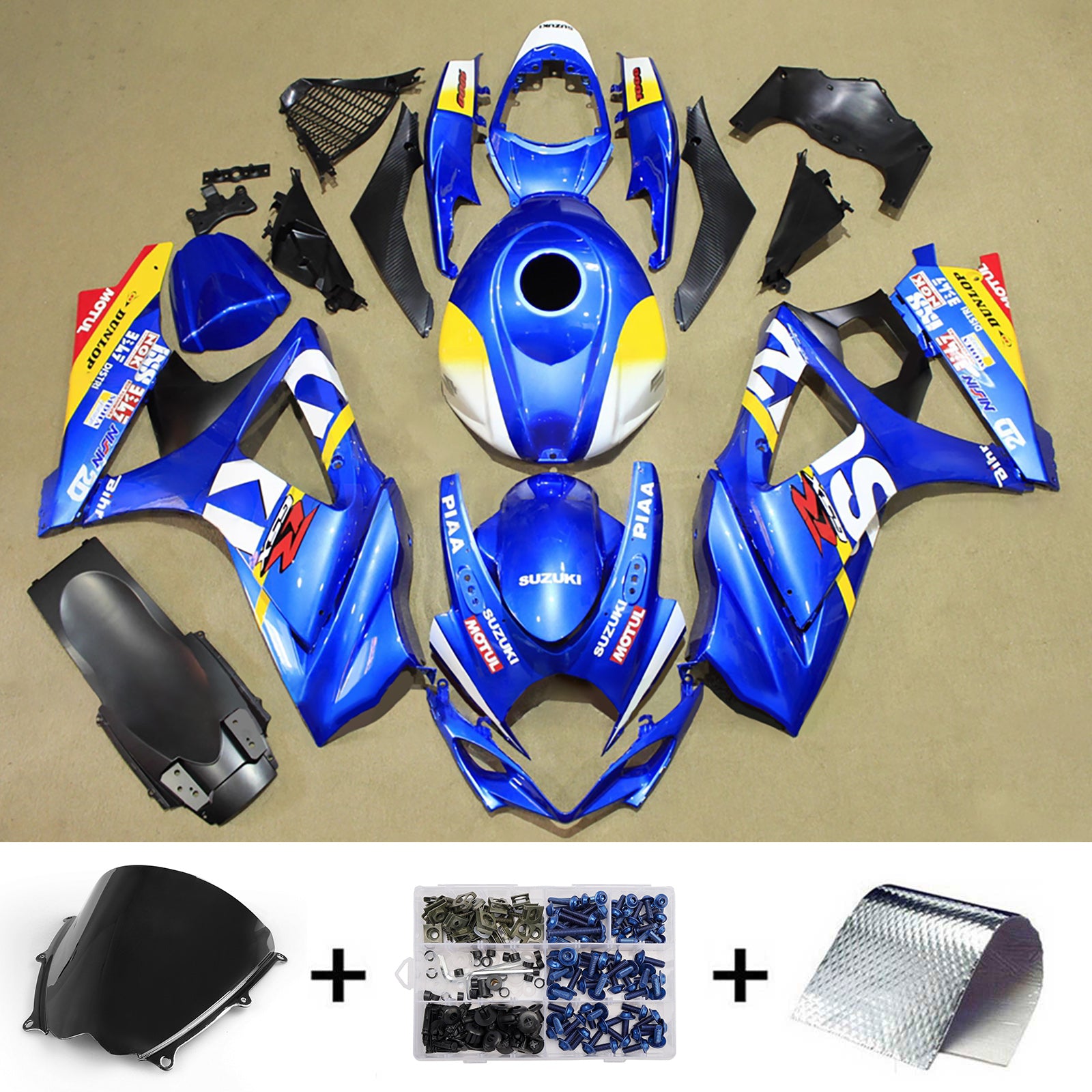 Injection Fairing Kit Bodywork Plastic ABS For Suzuki GSXR1000 2007-2008 K7