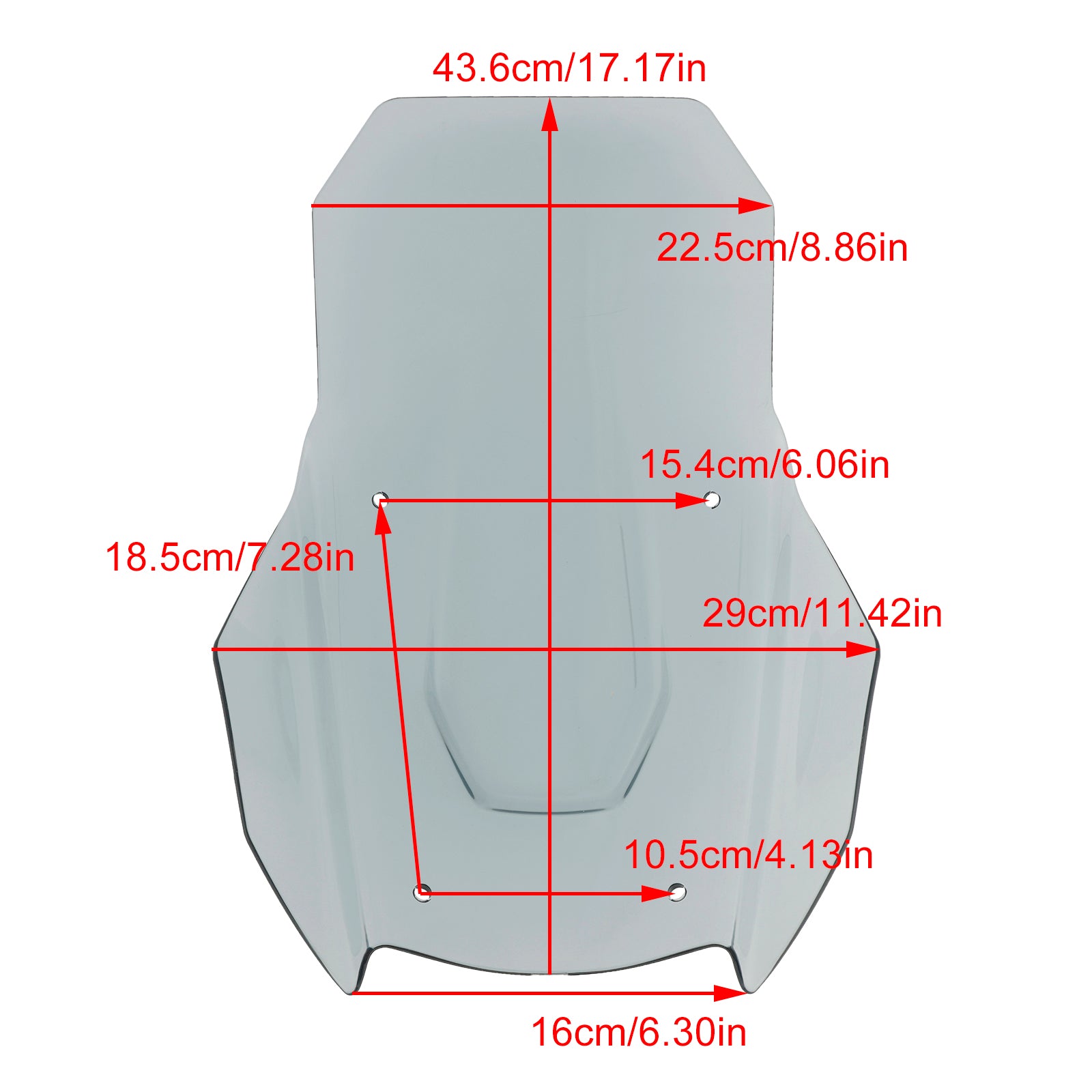 2022-2024 Honda Adv350 ABS Motorcykel vindrutan vindruta