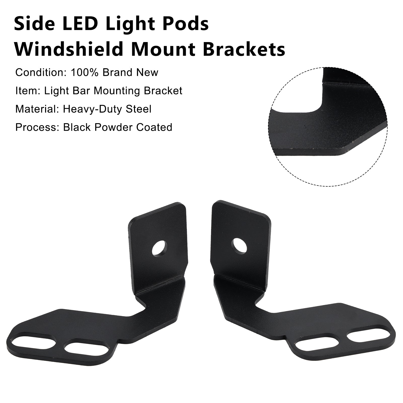 Bočné LED svetlé struky čelné sklo držiaky na držiaky pre Kawasaki Teryx Teryx4