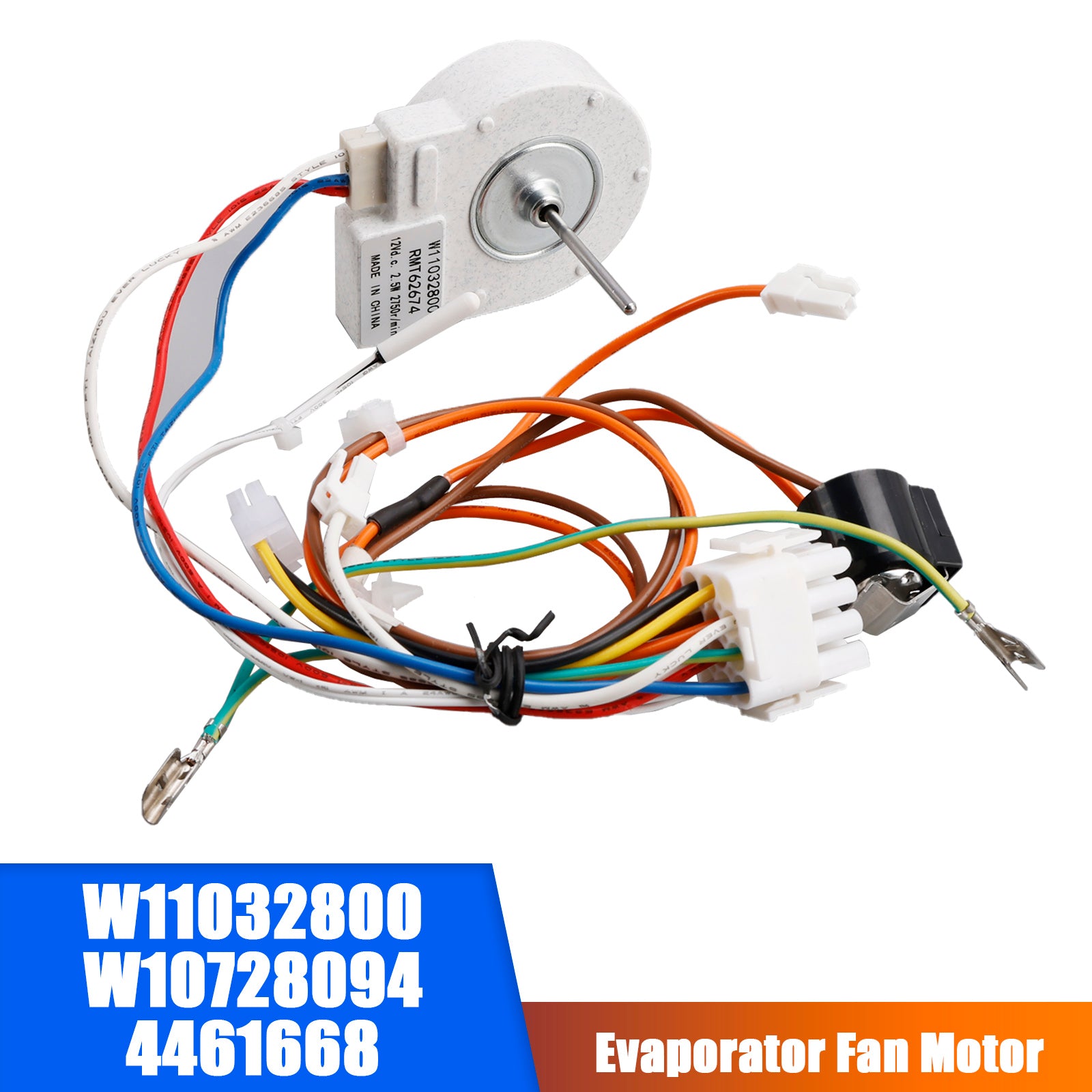 W11032800 Verdamperventilatormotor voor Kenmore JennAir W10728094 4461668