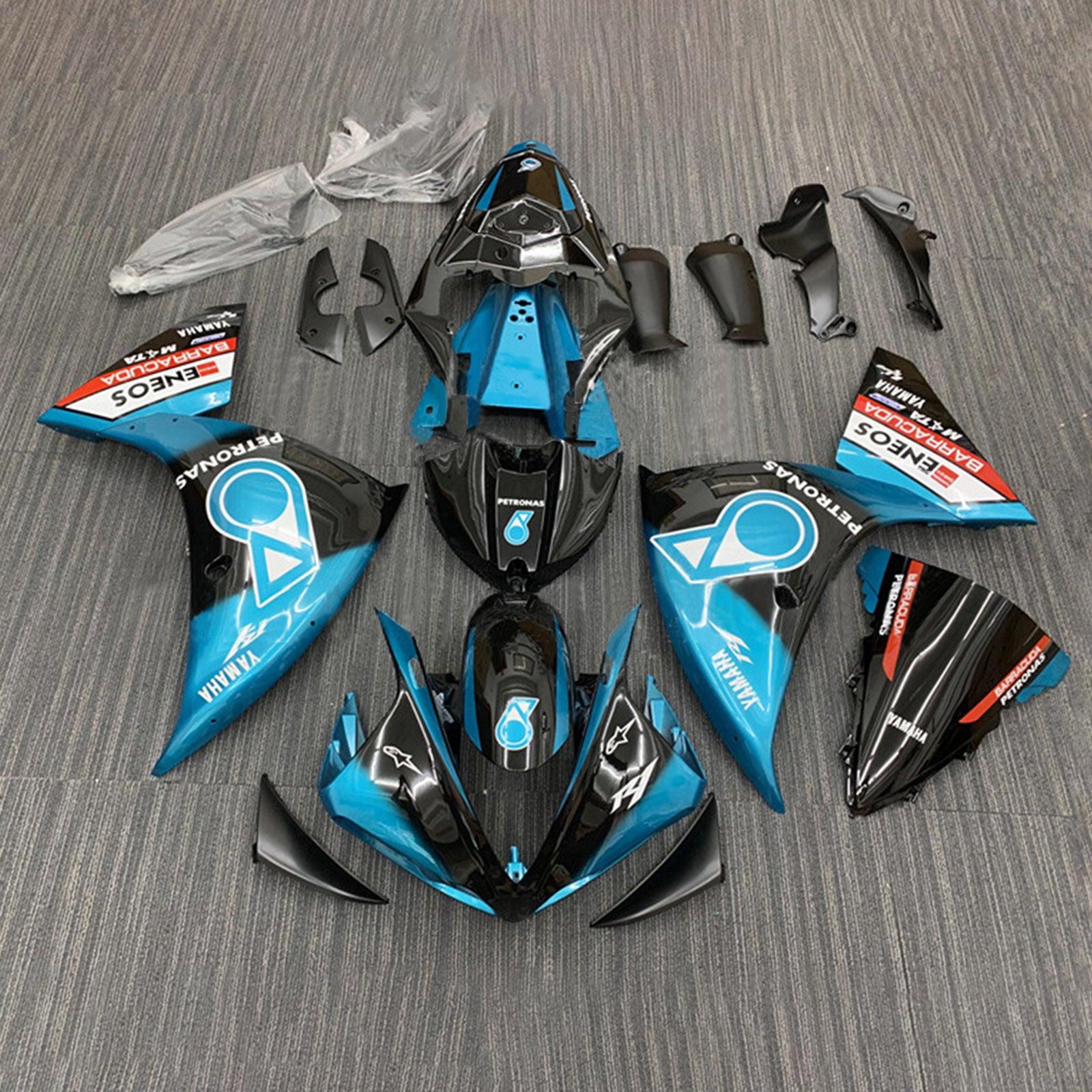 2012-2014 YAMAHA YZF-R1 injektionsmässa kit karosseriplast ABS