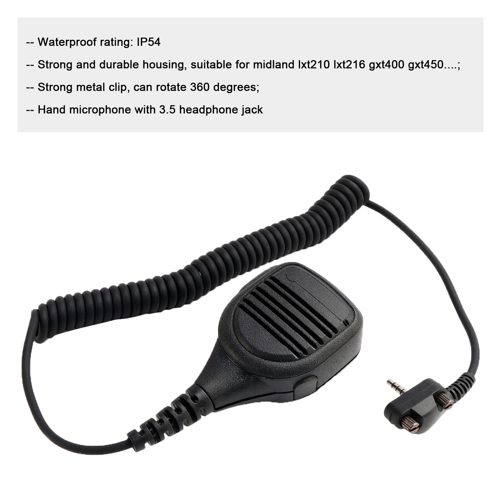 VX231-SM08 MICROPHONE-högtalare för VX-131 VX-230 VX-354 EVX-539 EVX-459 VX-418