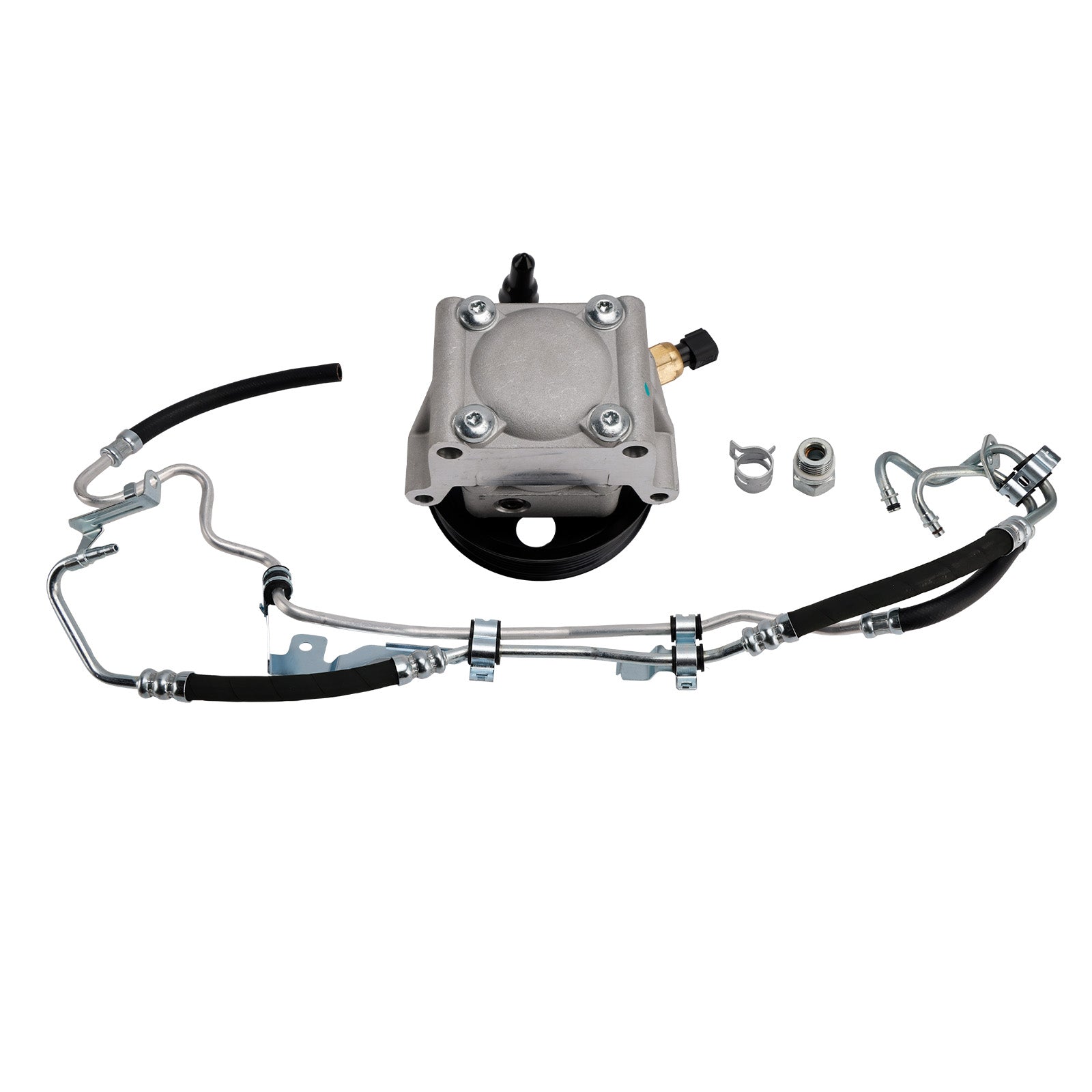 Power Steering Pump + High Pressure Pipe 4M513A696AC Fit Ford Focus 2004-2011