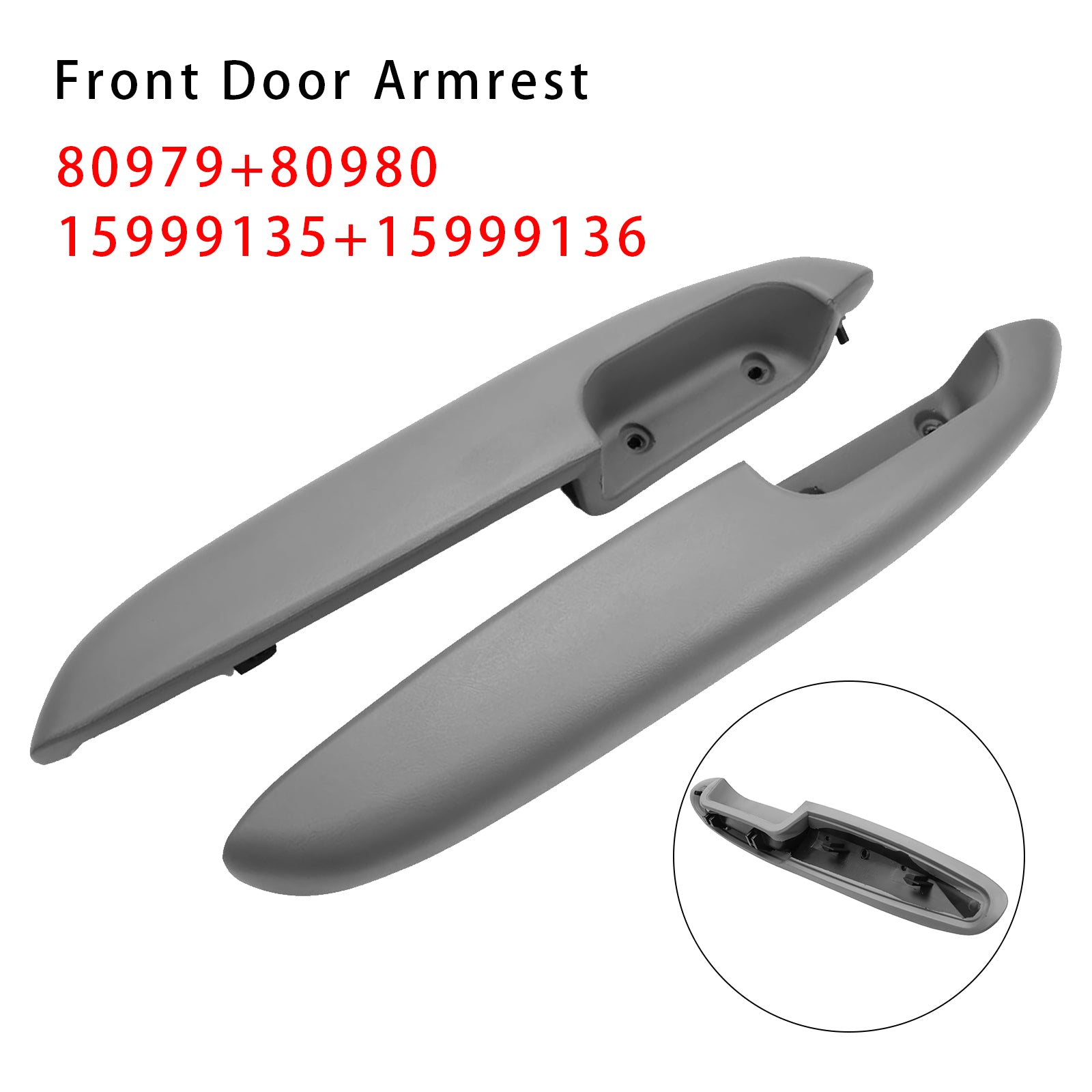 2000 Chevy Suburban 1500 2PCS Front Door Arm Rests 15999135 80979